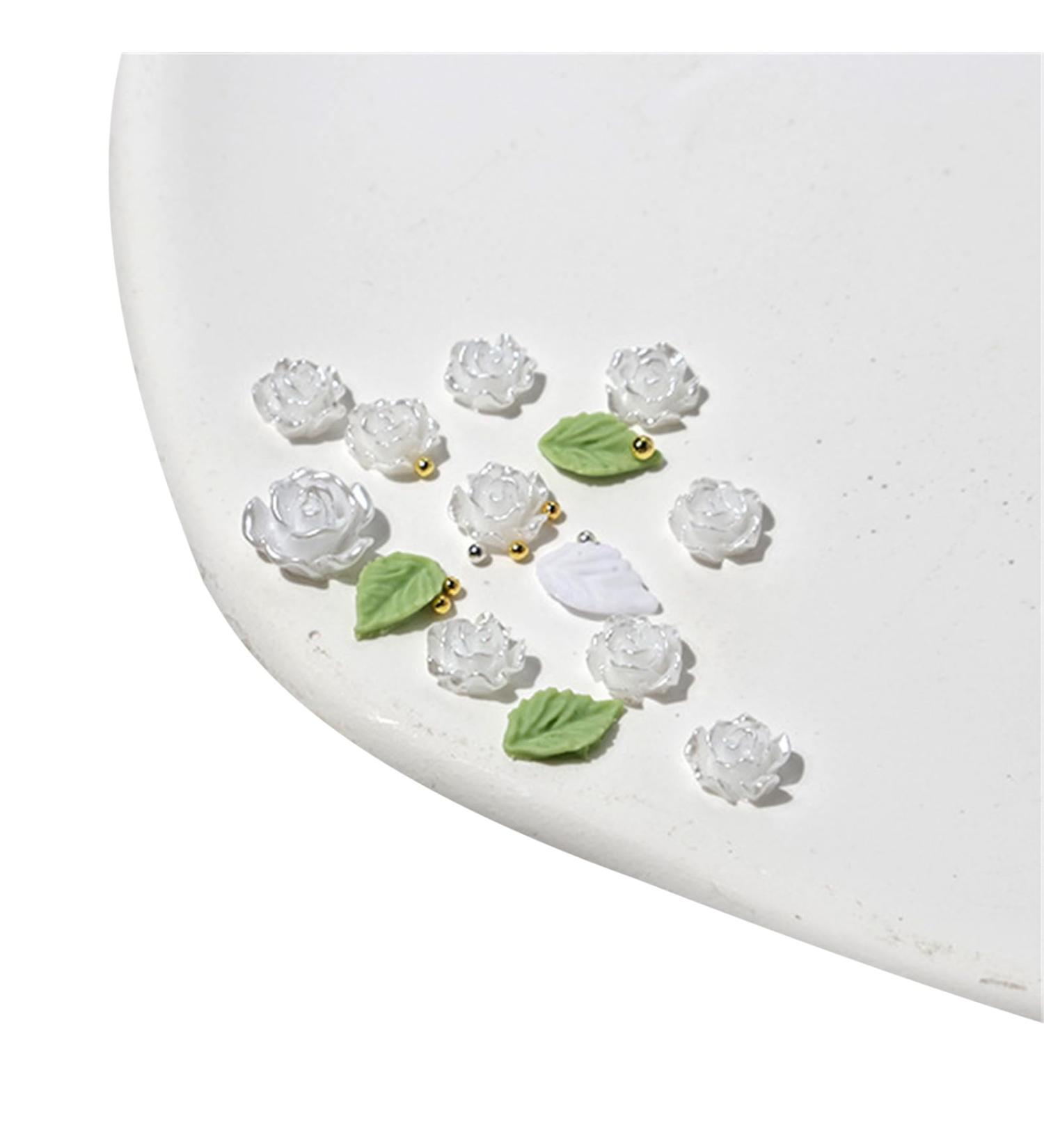 3D Flower Nail Steel Beads Leaf Nails Art Nails Art Decorations Nails Art Supplies for Acrylic Nails 3D Flower Nail Leaf Nails Art Steel Beads Nails Art Decorations G - Buy Online on GoSupps.com