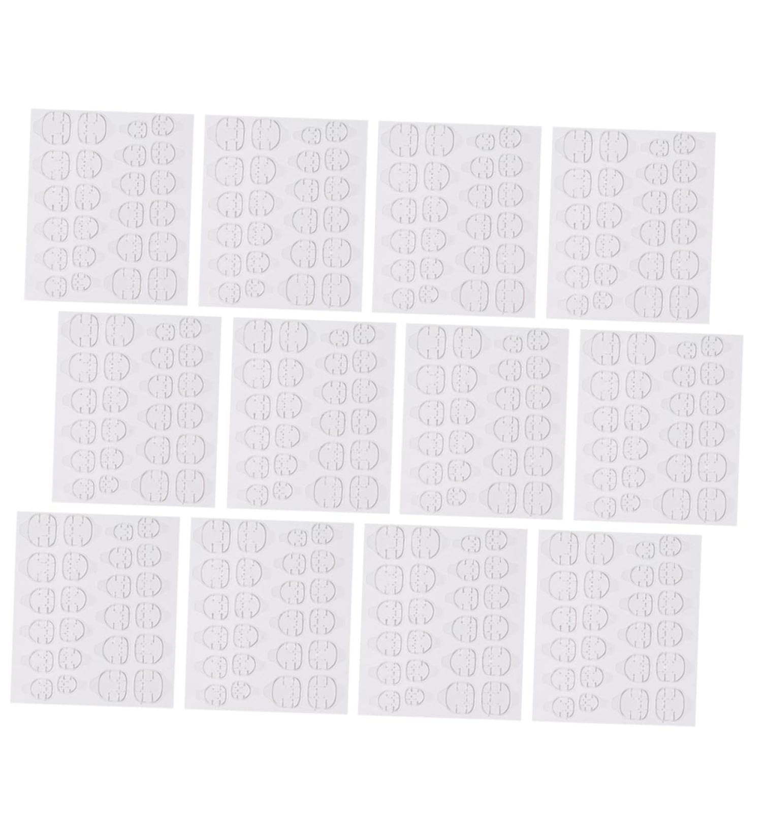  Mipcase Mipcase 20 Sheets of Adhesive Nail Stickers Double Sided False Tips Dongles Glue Tabs Nail Tips Gel Dongles Unique Invisible Plastic Double Sided Adhesive Tape - Buy Online on GoSupps.com