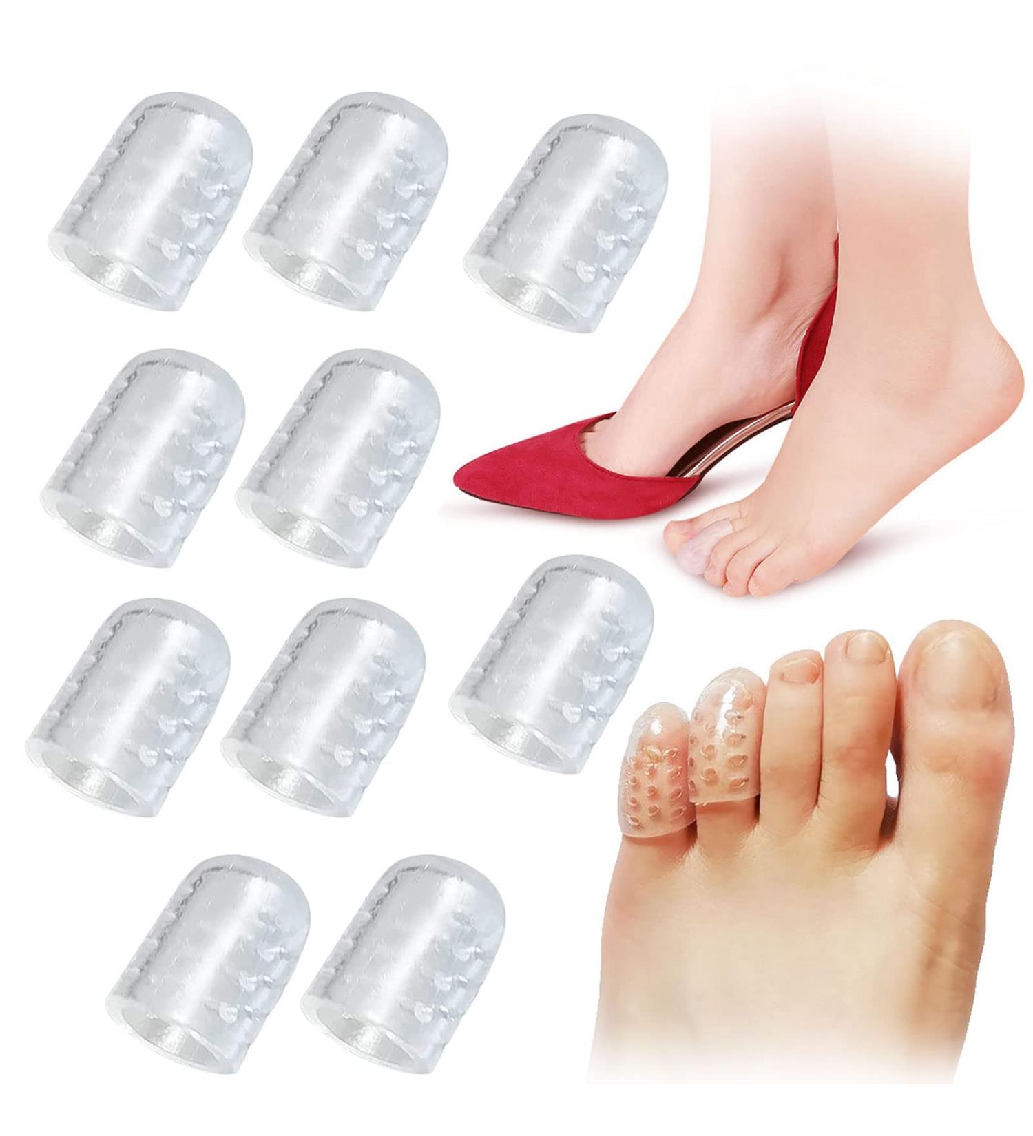 2023 New Silicone Anti-Friction Toe Protectors - Breathable Clear Covers (10Pcs) - Buy Online on GoSupps.com
