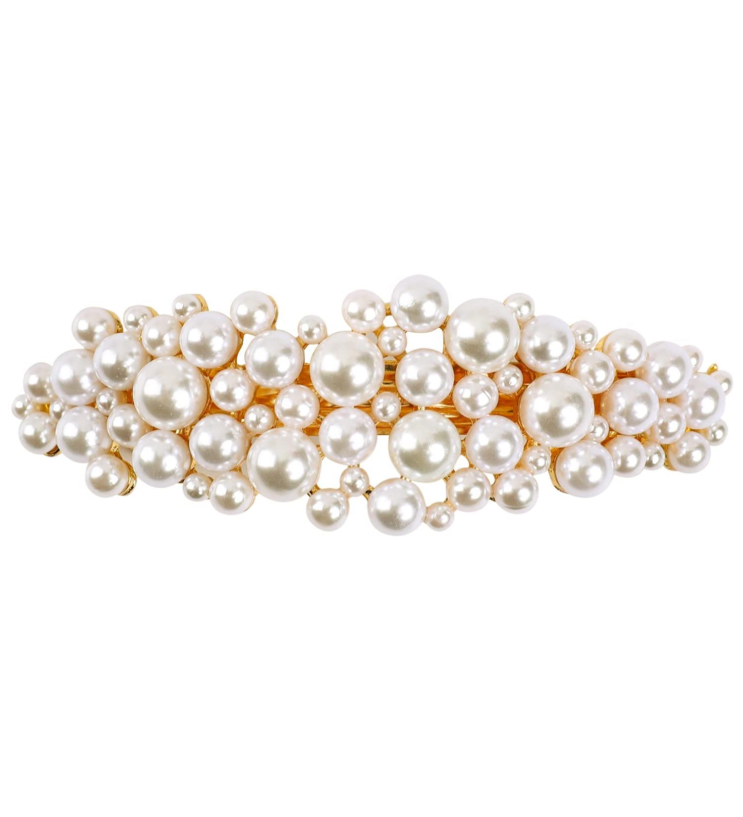 Pearl Hair Clips and Barrettes for Women - Elegant Pearl Hair Accessories - Buy Online on GoSupps.com