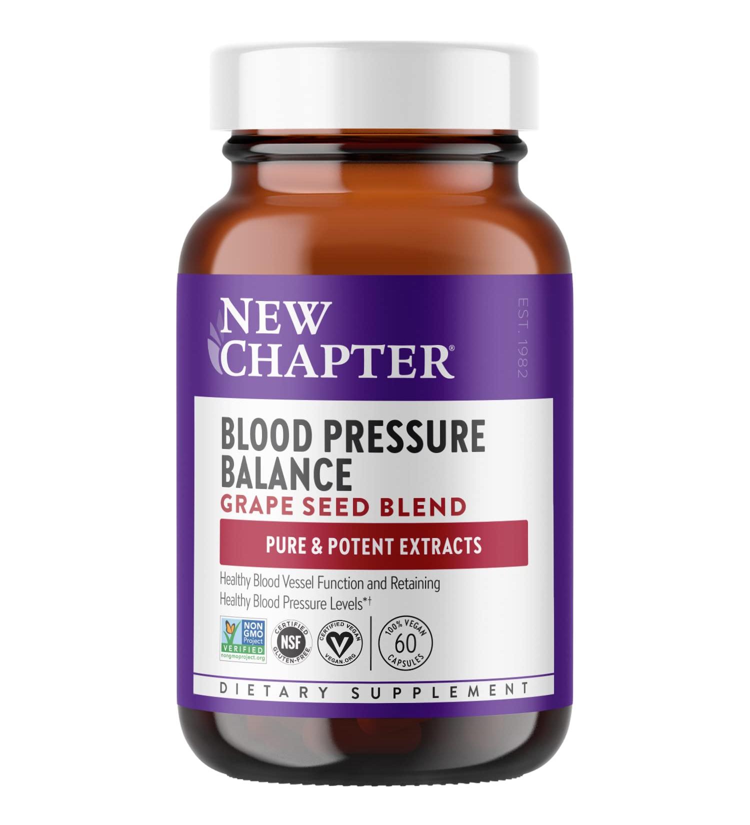 New Chapter Blood Pressure Take Care â€“ 60 Vegetarian Capsules for Heart Health - Buy Online on GoSupps.com