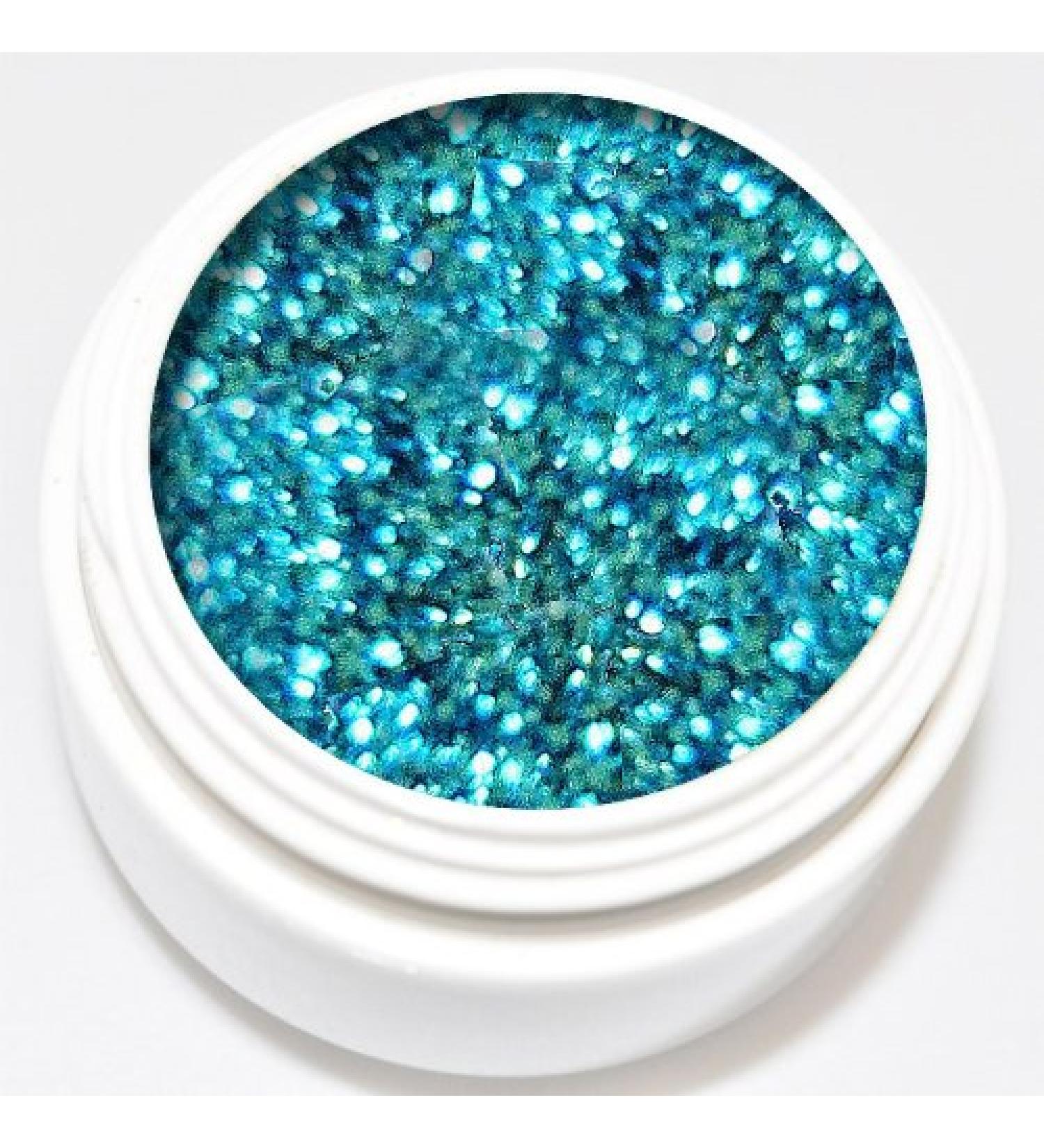 KM-Nails extreme diamond glitter gel turquoise metallic 5ml