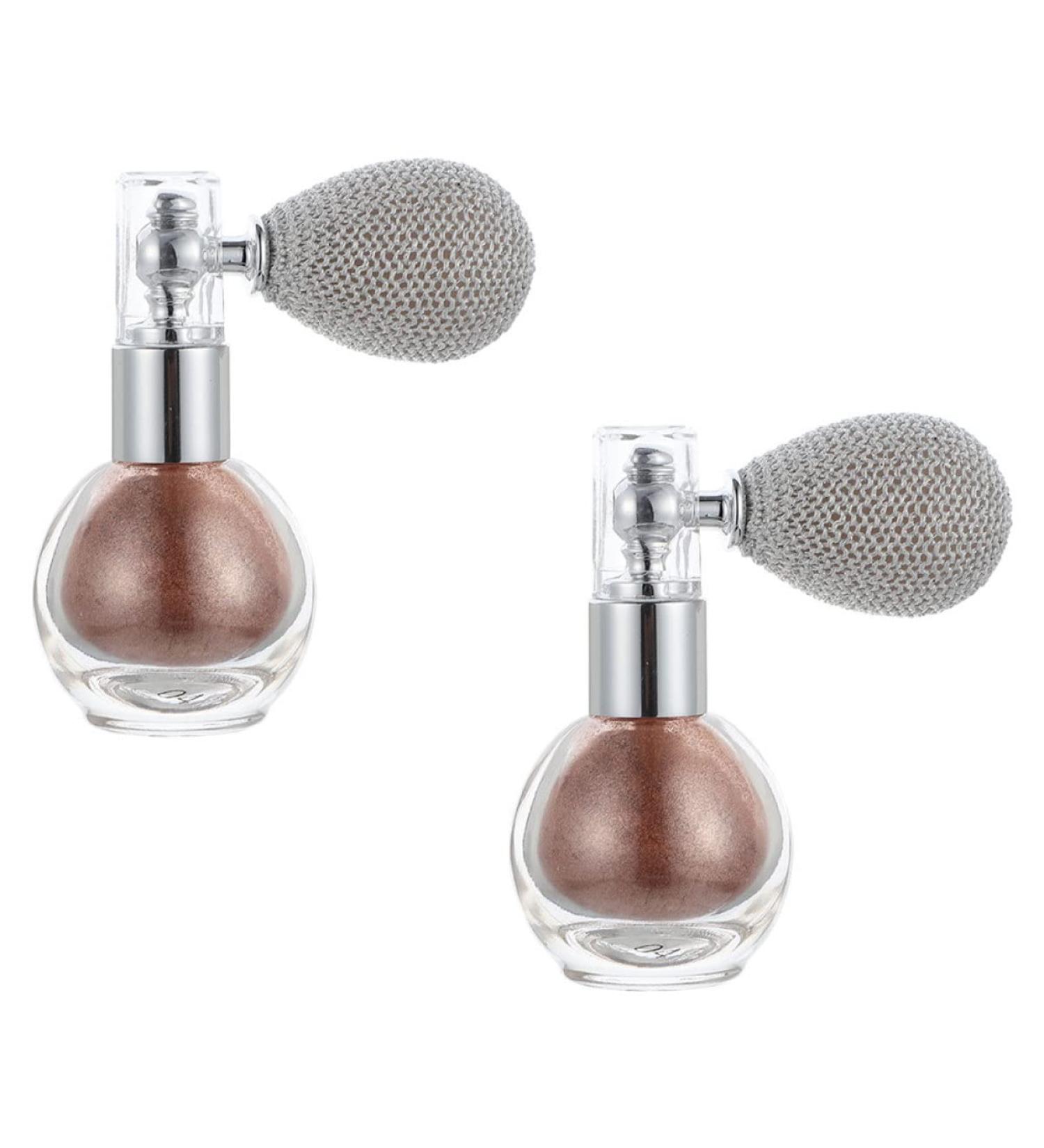DOITOOL 2pcs Spray Glitter Highlighter Hair Powder Body Glitter Makeup Powder Spray Tool Flash Spray Bottle As Shown 7.5x6cm - Buy Online on GoSupps.com
