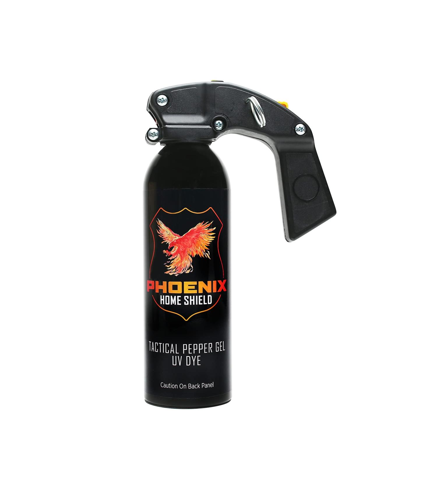 Phoenix Home Shield Pepper Gel with UV Dye - Full Grip, Pull Pin, Maximum Strength - Safe & Effective Home Defense Unit - Buy Online on GoSupps.com