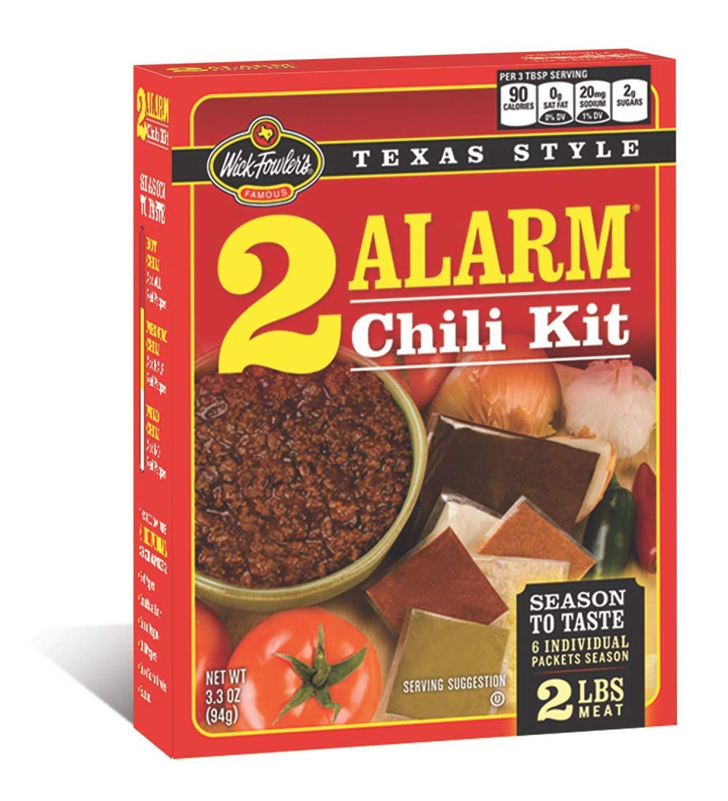 Wick Fowler 2-Alarm Chili Kit â€“ 3.3 oz | Authentic Chili Seasoning Mix - Buy Online on GoSupps.com
