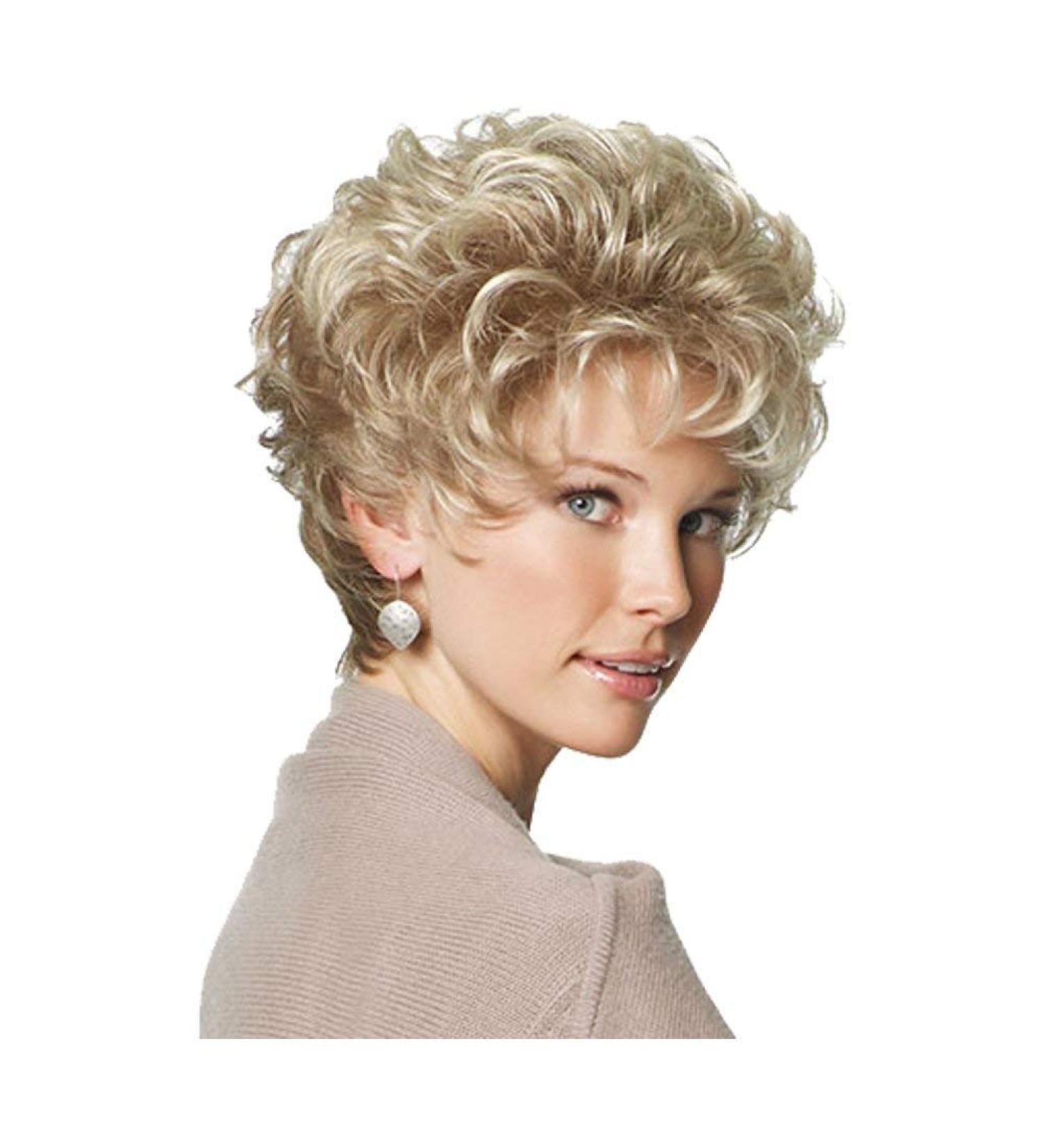 Buy Women s Short Curly Wavy Wig - Heat Resistant & Free Wig Cap | Best Quality International Shipping - Buy Online on GoSupps.com