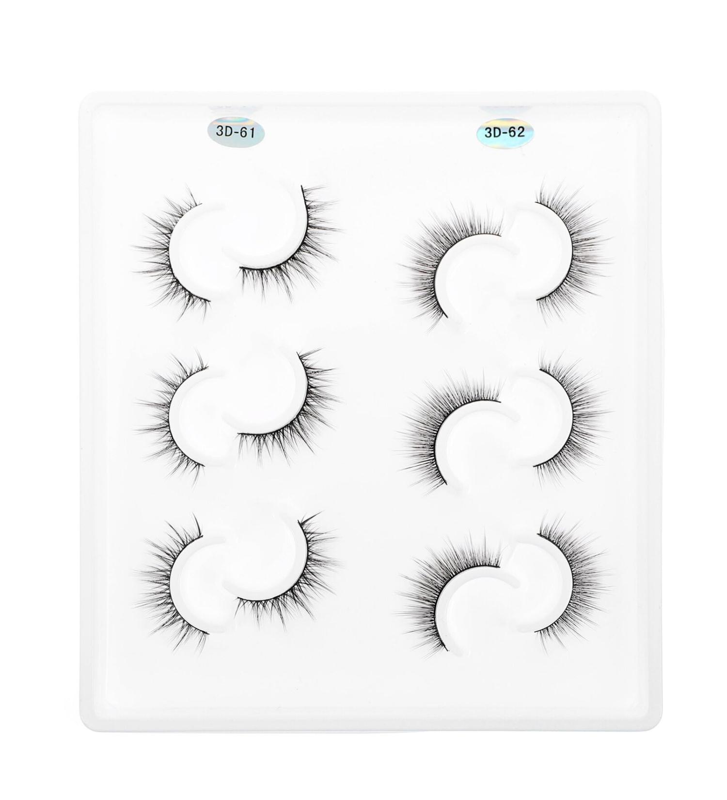 minkissy 6 Pairs Three-dimensional False Eyelashes Beauty Kit Natural False Lashes Cosmetology Kit Magnetic Eyelashes Kit Makeup Eyelashes Cosmetics Eyelashes Faux Lashes Girl Fiber Nias 3d