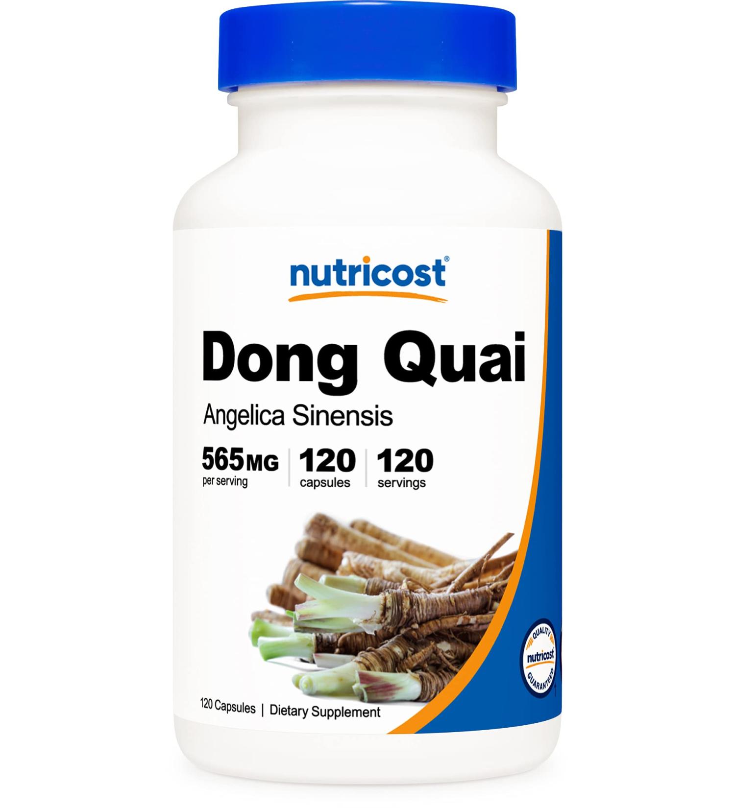 Nutricost Dong Quai 565mg 120 Capsules - Gluten Free, Non-GMO, Vegetarian - Angelica Sinensis - Buy Online on GoSupps.com