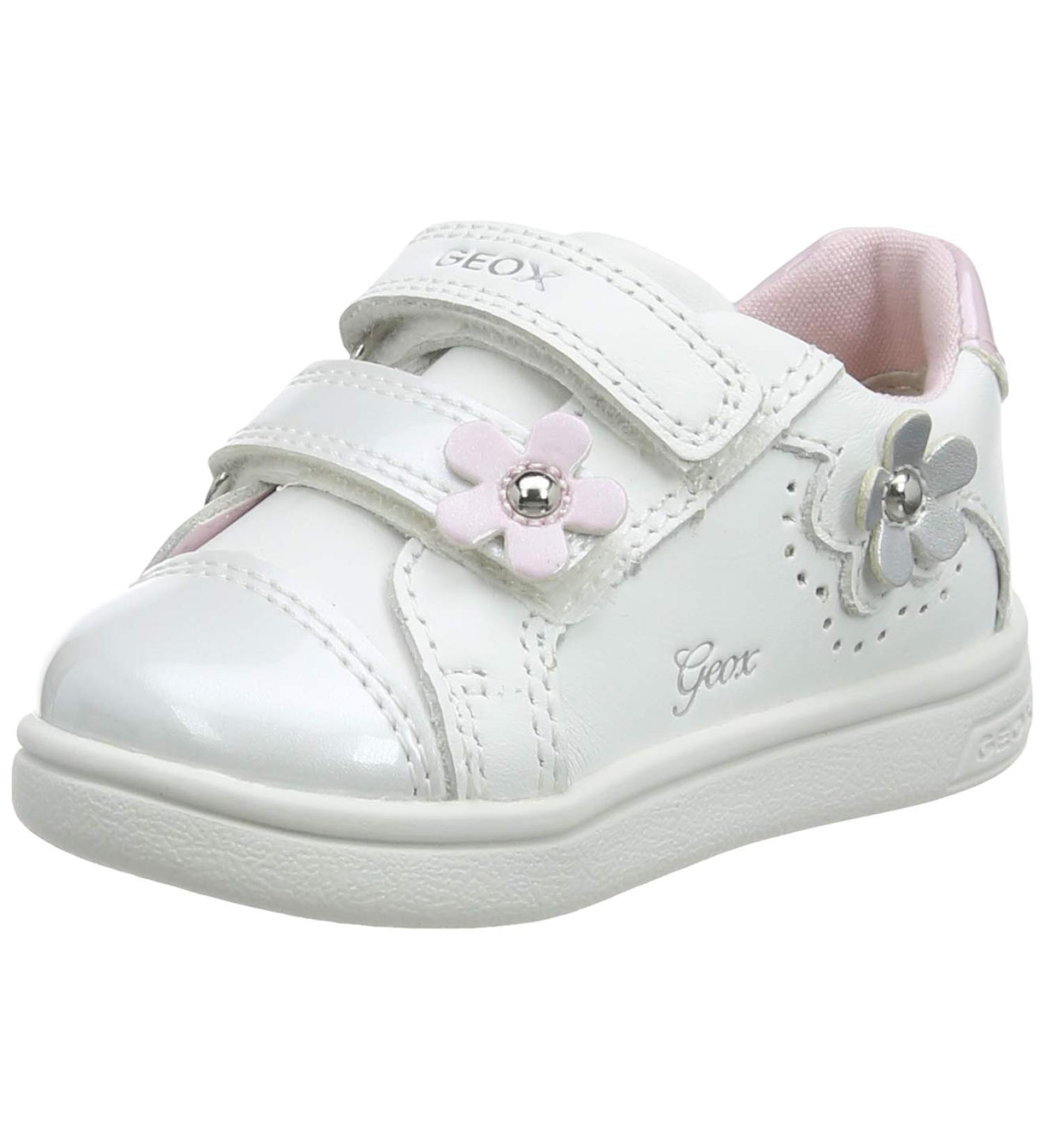 Geox Baby Girl's B Djrock C Sneakers - 8.5 UK Child - White | Stylish and Comfortable Shoes - Buy Online on GoSupps.com