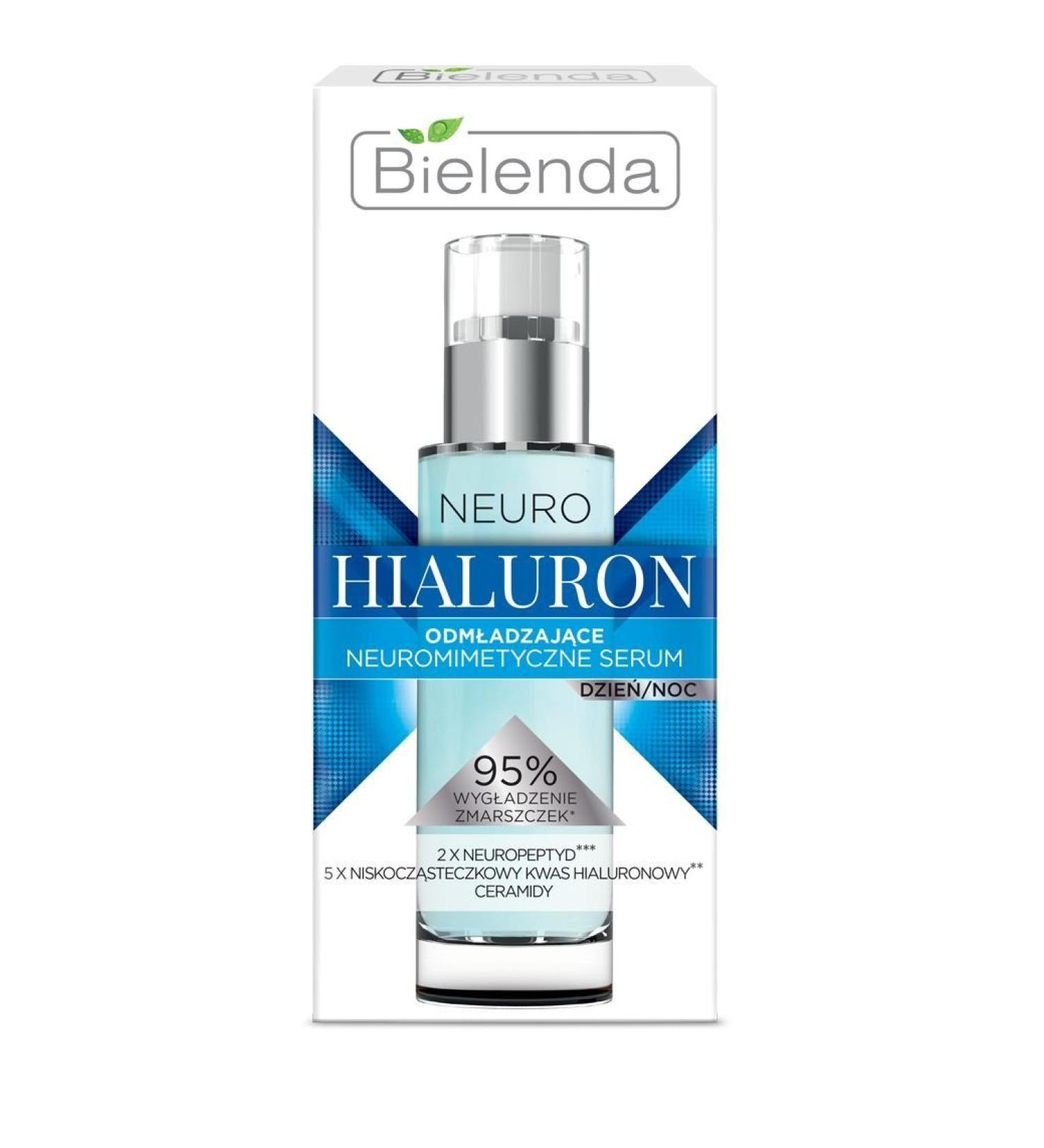Bielenda Neuro Hialuron Neuromimic Rejuvenating Face Serum Day Night 30ml
