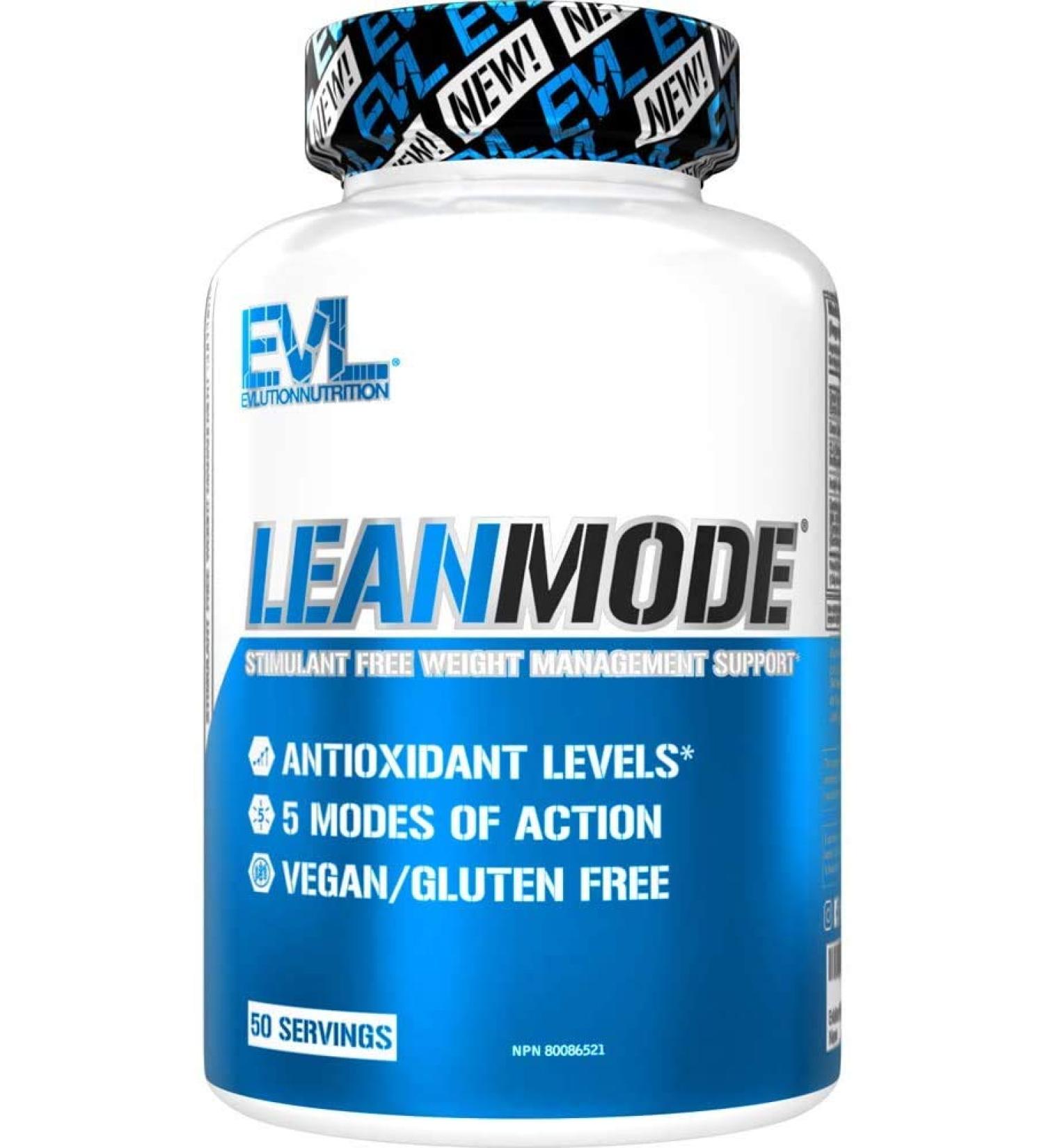 Appetite Suppressant for Weight Loss Support - EVL Garcinia Cambogia Weight Loss Supplement with Green Tea Extract and CLA Fat Burner Supporting Ingredients to Complement Diet & Exercise - 50 Servings Leanmode - Buy Online on GoSupps.com