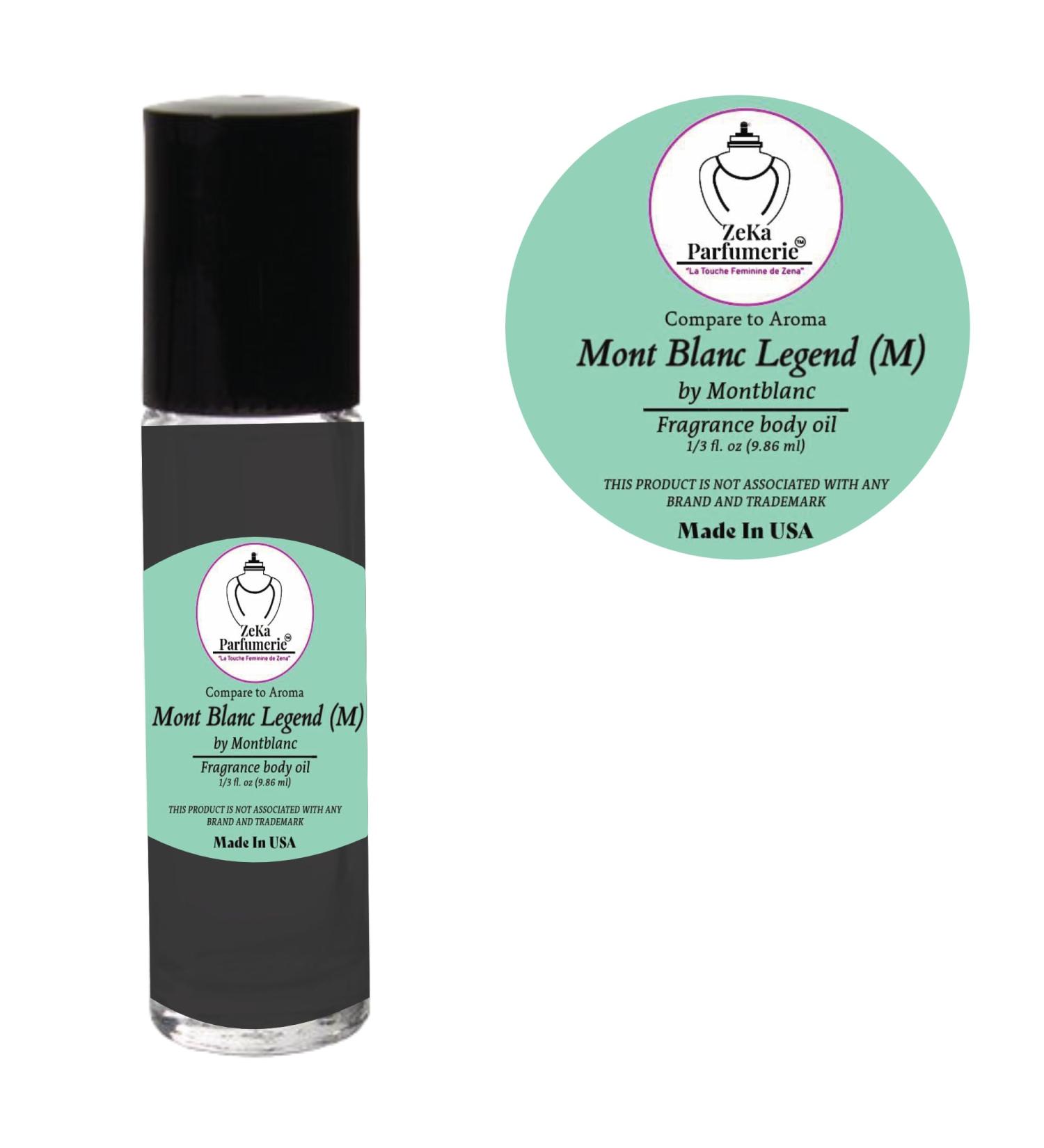 Compare to Aroma Mont Blanc Legend for Men | Fragrance Body Oil - 1/3 oz Roll-On Bottle - Buy Online on GoSupps.com