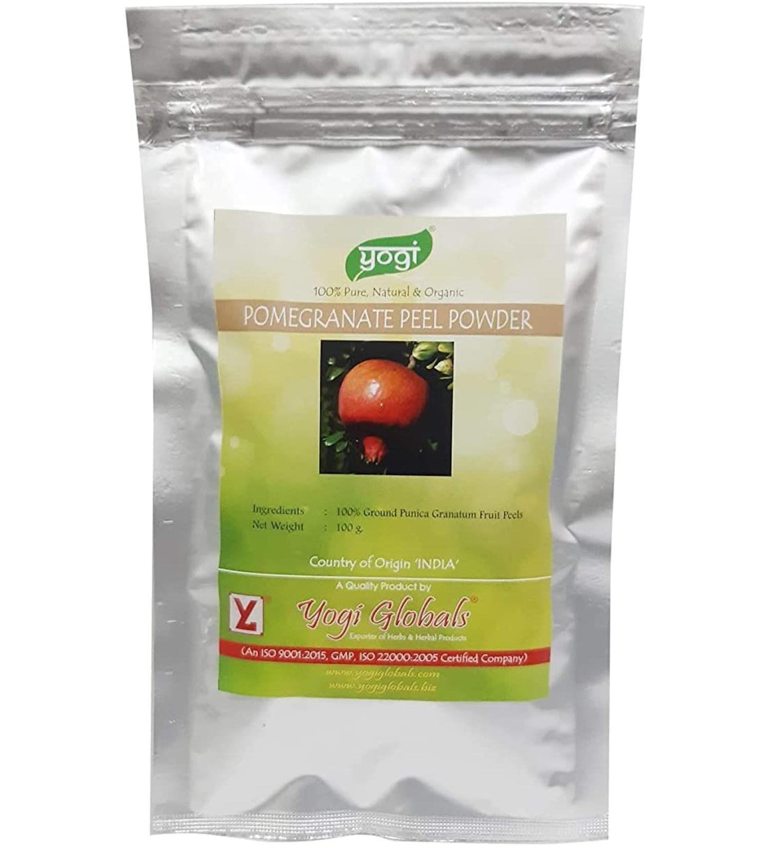 ORGANIZE Yogi Globals Pomegranate Peel Powder 100 Punica Granatum Fruit Peel 100 gm