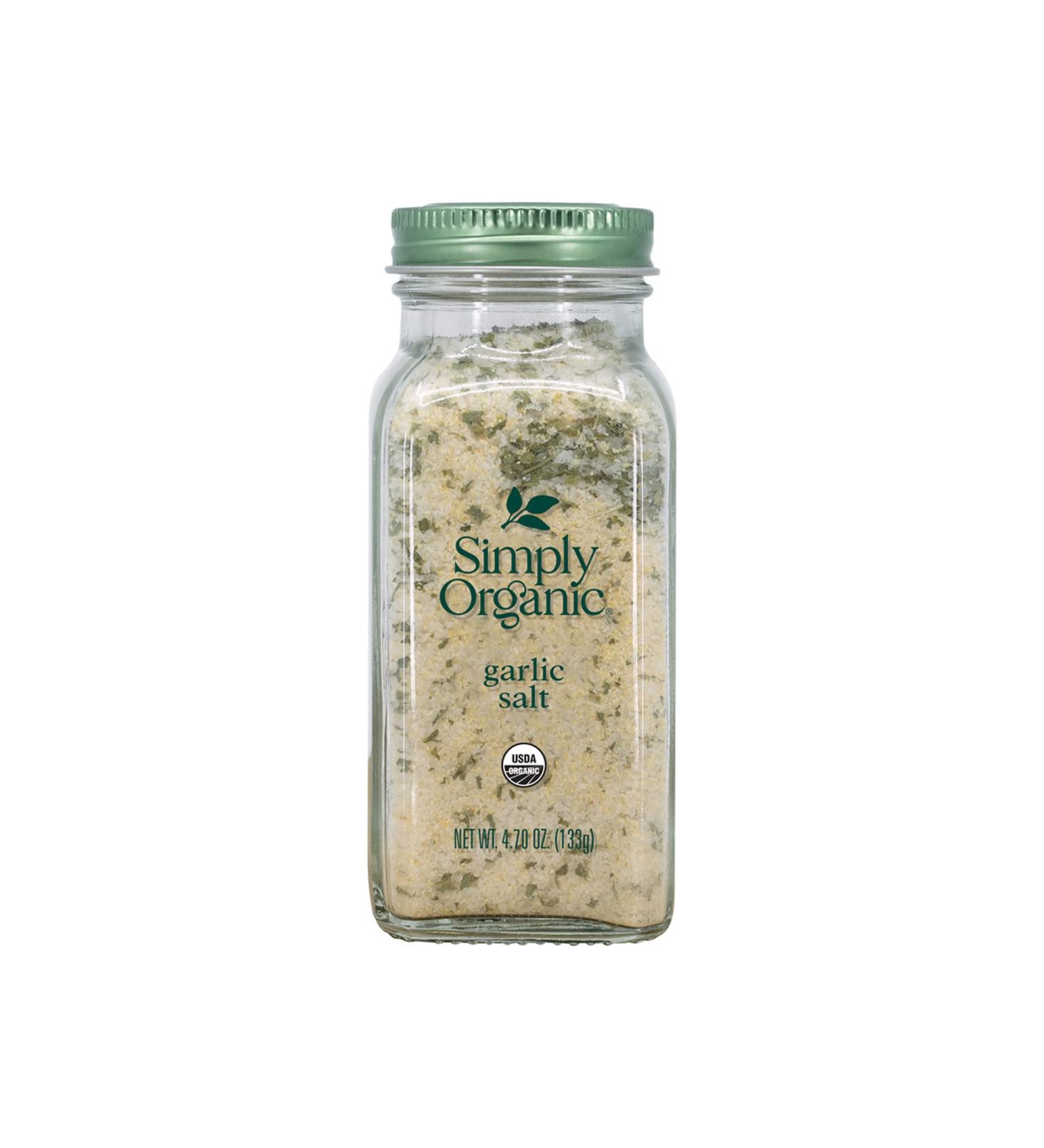 Simply Organic Garlic Salt 4.7 oz - Certified Organic Seasoning - Buy Online on GoSupps.com