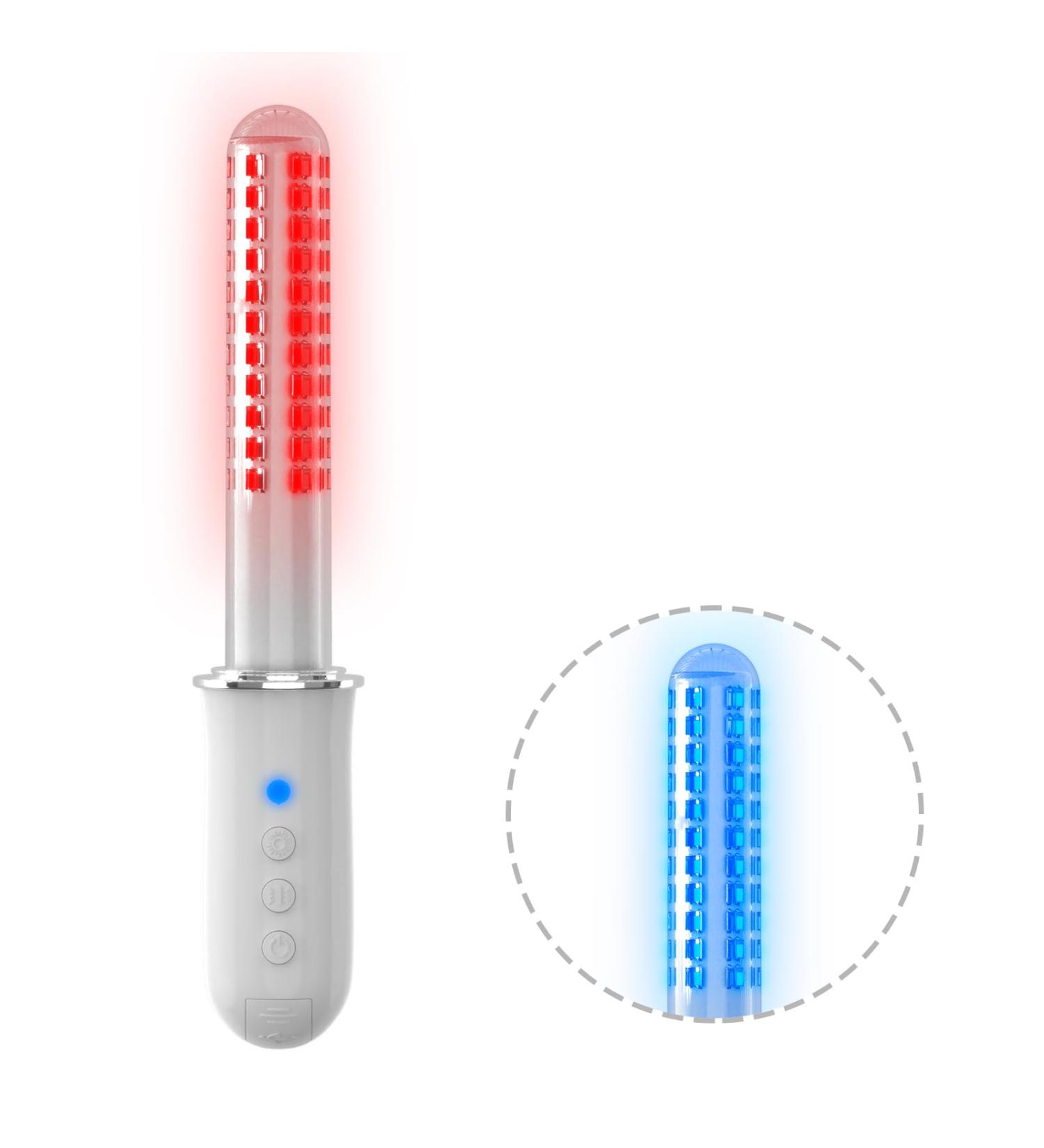 Vaginal Rejuvenation Wand | Red & Blue LED Light Therapy Device for Women - Enhance Intimacy & Wellness - Buy Online on GoSupps.com