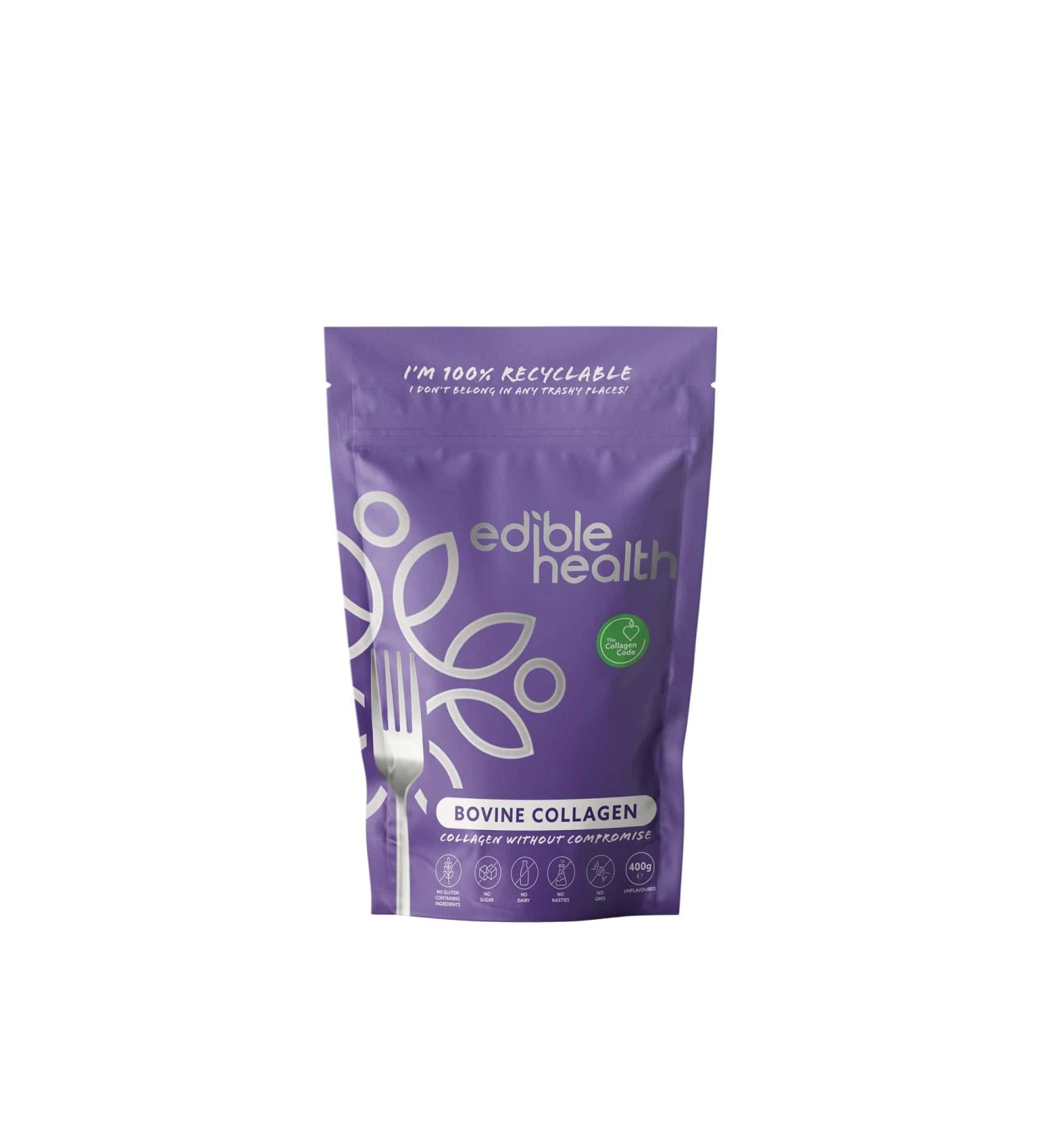 Hydrolysed Bovine Collagen Powder 400g - Types 1 & 3 Protein Peptides - Paleo Keto Kosher Halal - 30-Day Supply - UK & EU Certified - Buy Online on GoSupps.com