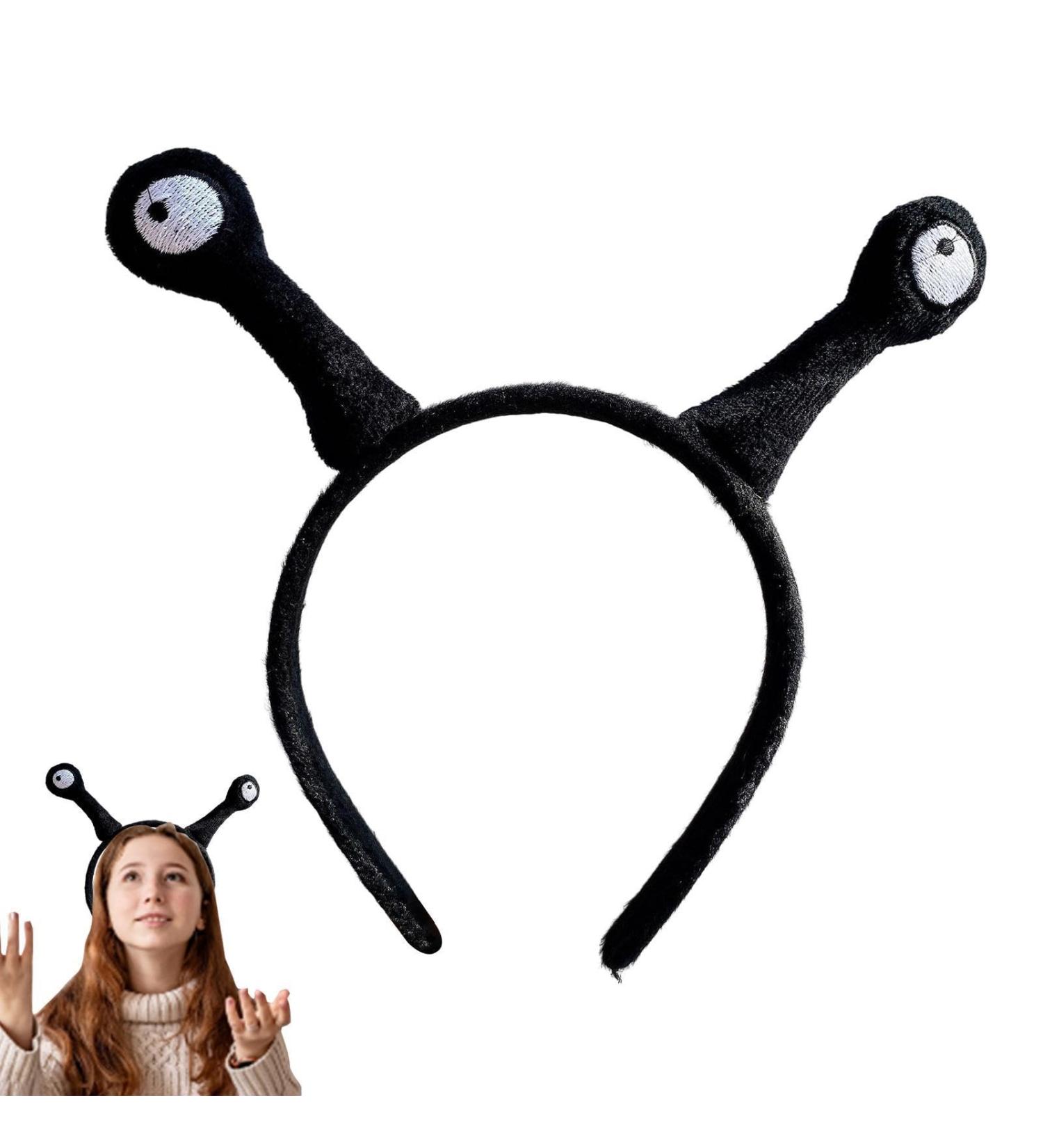 Snail Eye Headband Snail Antenna Headband Headbands for Women Plush Toddler Elastic Headbands Three-Dimensional Shape of Snail Makeup Headband for Kids Adults Photo Halloween Black Big Tentacles - Buy Online on GoSupps.com
