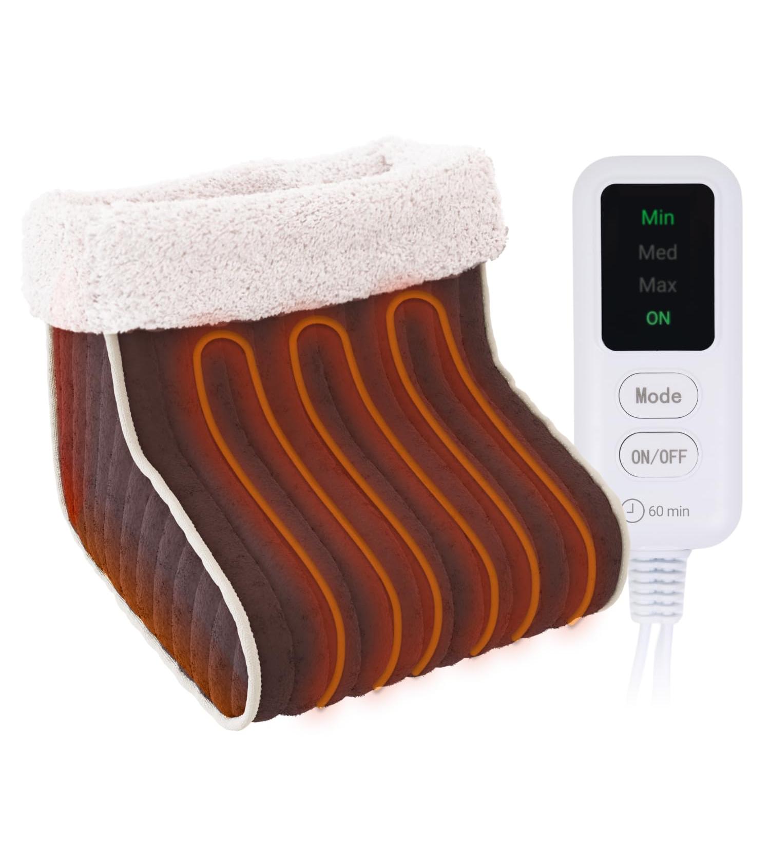 Buy Ecosapiens Foot Warmer 3 Temperature Levels Automatic Shut-off All Sizes Overheating Protection Washable Lining - Buy Online on GoSupps.com