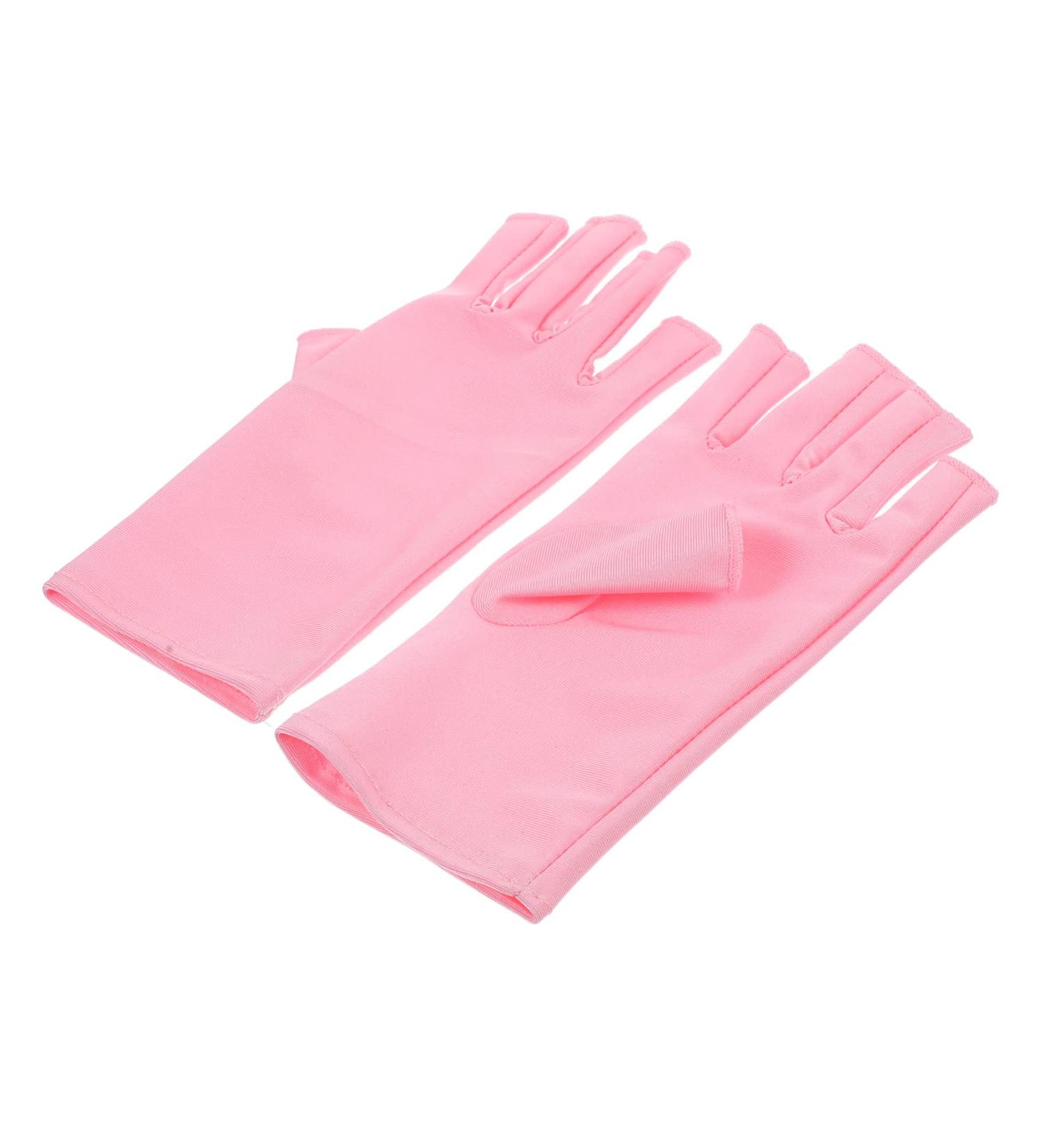 FRCOLOR 1 Pair Nail Gloves Nails Gel Manicure Gloves Half Finger Gloves Uv Protection Gloves for Nail Uv Gloves Uv Shield Mittens Uv Shield Gloves Spandex Nail Polish - Buy Online on GoSupps.com