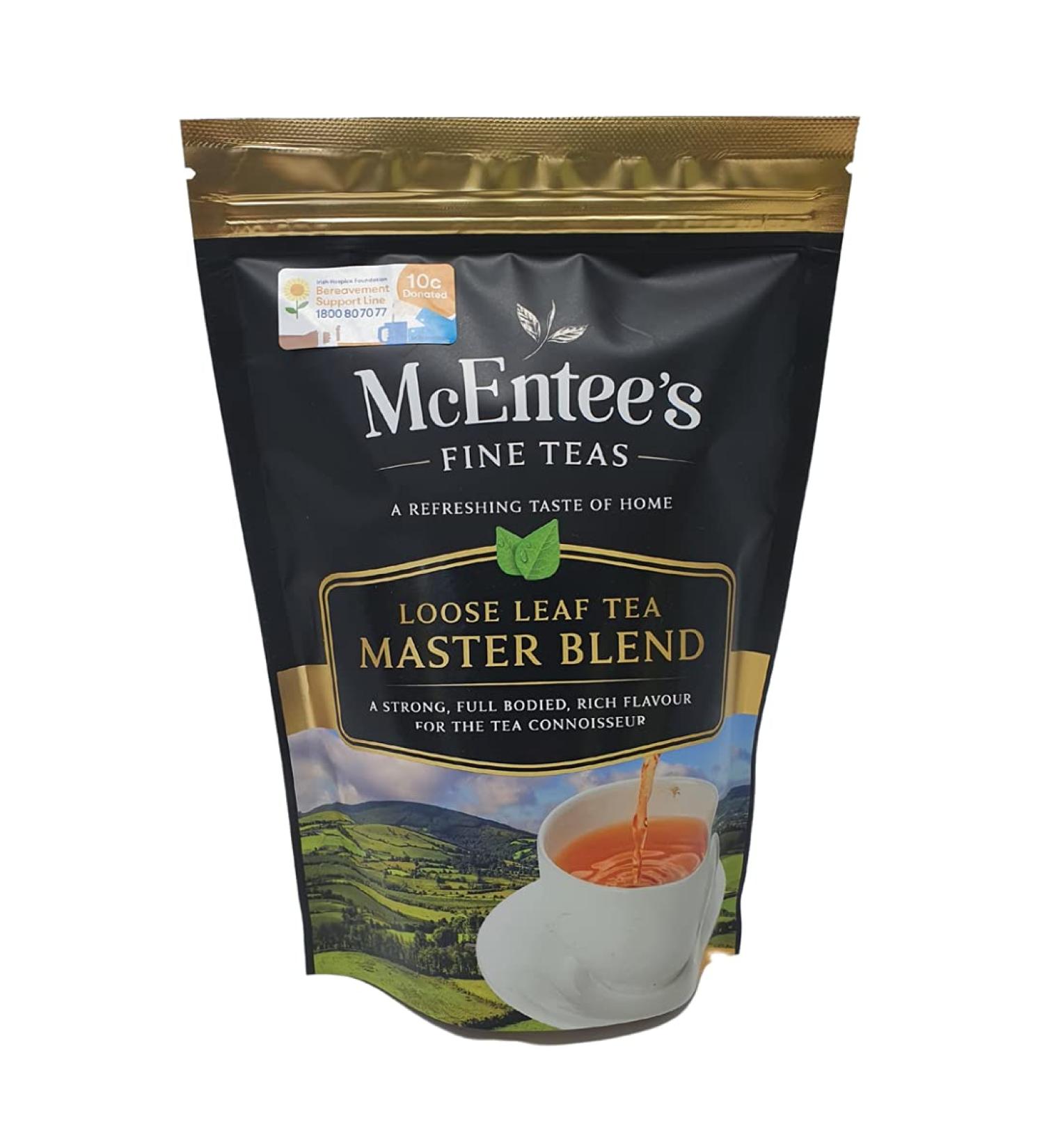 McEntee's Master Blend Th en vrac Sac de 250 g Un m lange puissant et savoureux de th s noirs en vrac de Ceylan et du Kenya - Buy Online on GoSupps.com