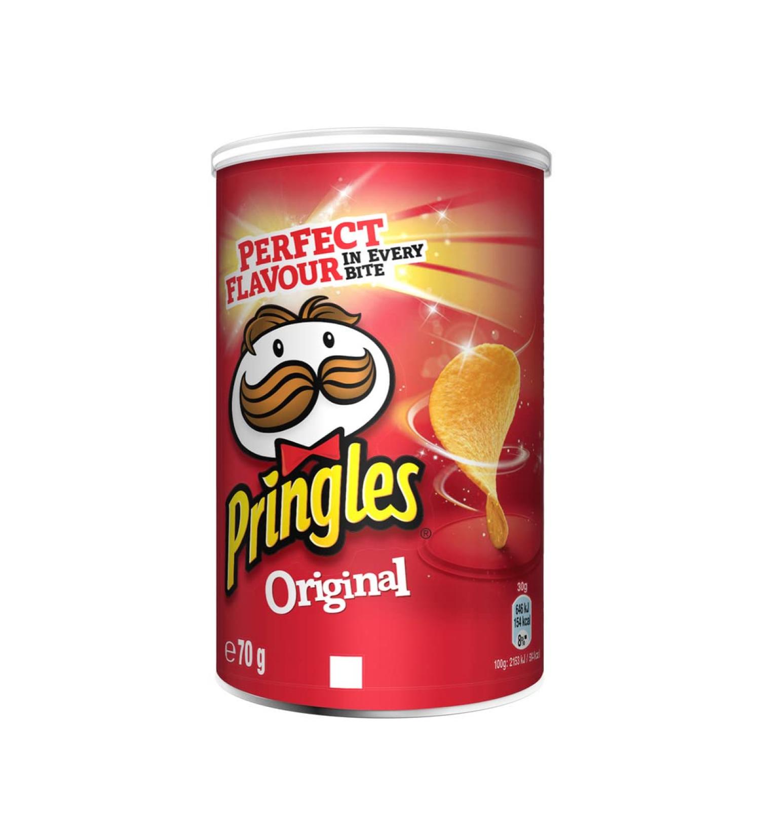 Pringles original (12 x 70 g)-the irresistible snack classic in the practical can-crisp chips with salt-pop.Play.Eat.70 g (12 pack)
