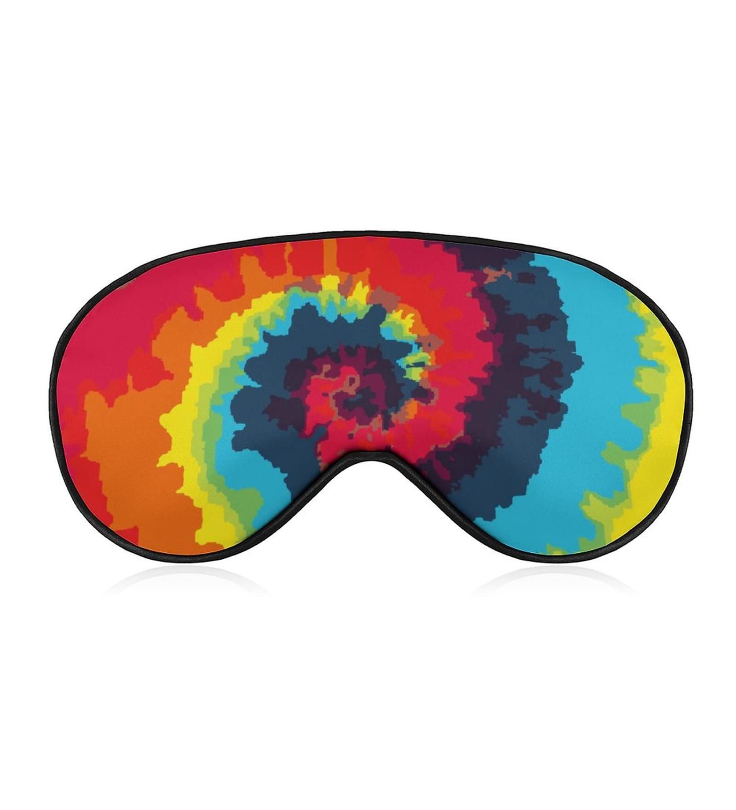 Adjustable Tie Dye Sleep Mask for Women | Comfortable Eye Shades Cover with Elastic Strap for Better Sleep - Buy Online on GoSupps.com