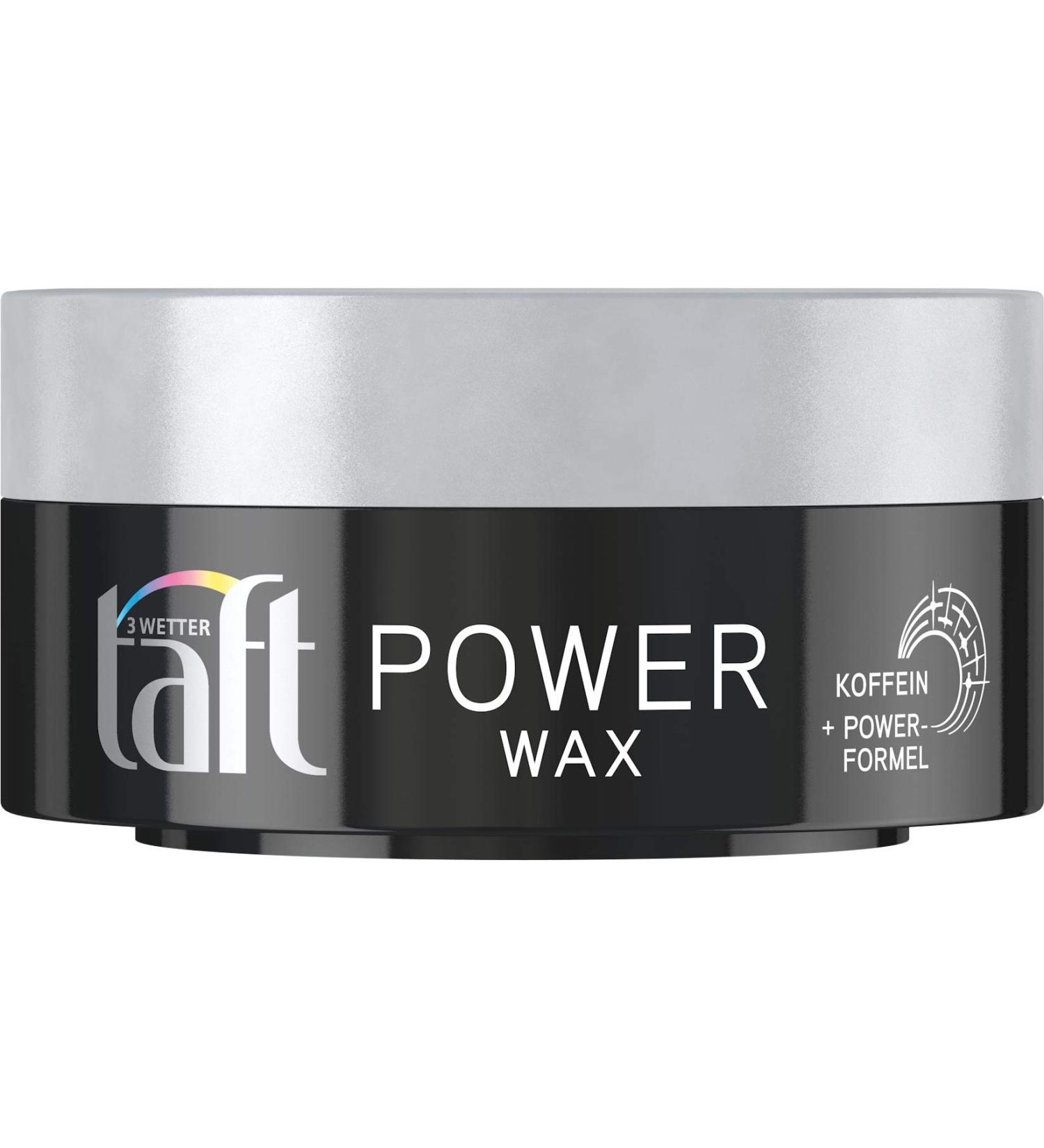 Schwarzkopf Taft Power WAX Caffeine + Power Formula, Pack of 1 (1x75ml)