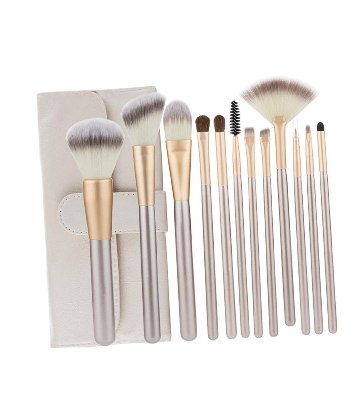 Housoutil 1 Set Set Makeup Brush Set Powder Brush Wood Handle Brush Nylon Brush Eyebrow Comb Eyebrow Brush Foundation Aluminum Tube Wooden Handle Brush Travel Major White 14.5X0.5cm White - Buy Online on GoSupps.com