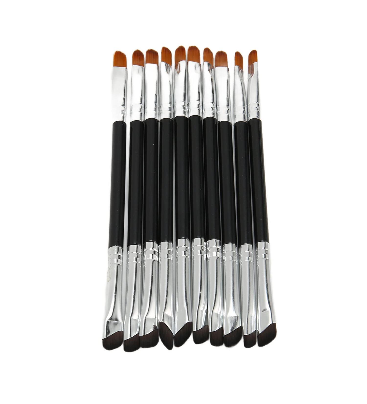 10pcs Brush with Synthetic Fiber - Softness Exquisite Makeup Comfortable To Grip Rich Brush - Precise Application of Powder Gel Liquid - Buy Online on GoSupps.com