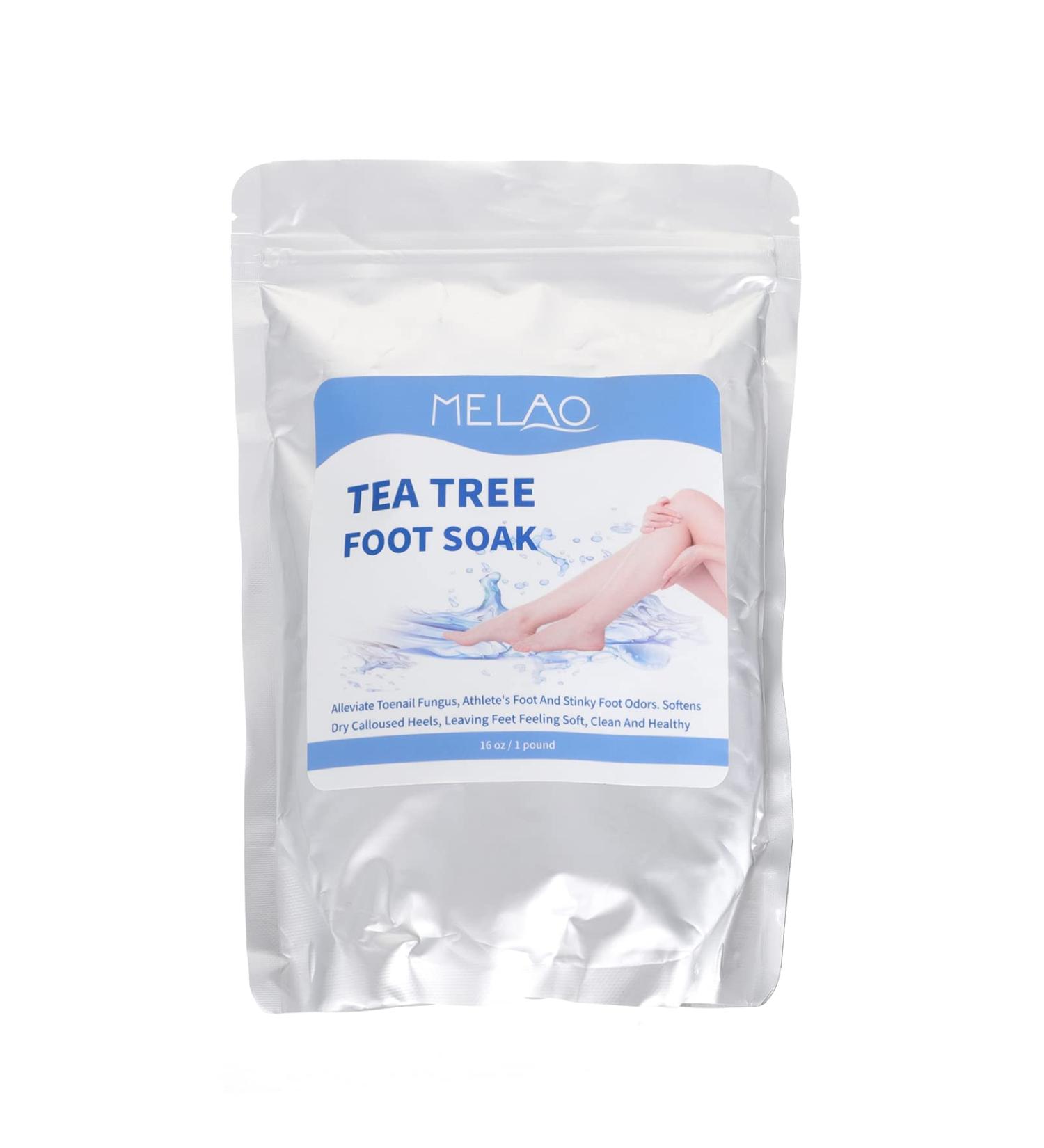 Premium Tea Tree Foot Bath Salt | Exfoliating Nourishing Foot Soak & Hand Massager - International Shipping Available - Buy Online on GoSupps.com
