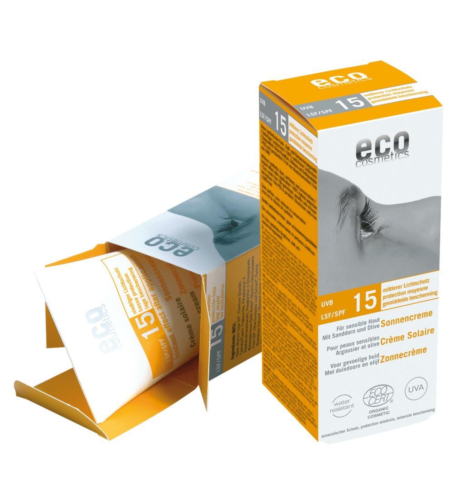 Eco cosmetics sunscreen LSF15 75ml