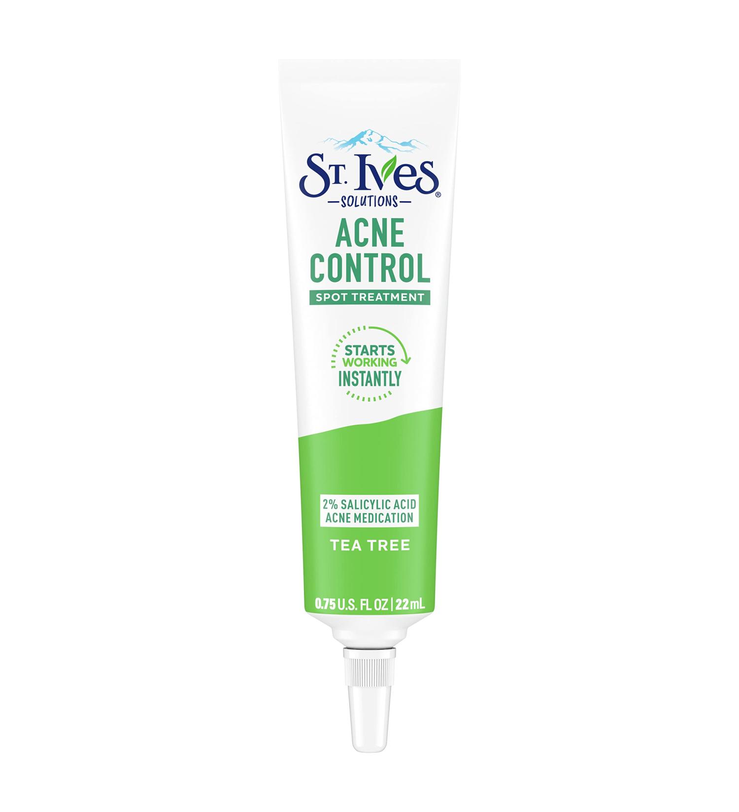 St. Ives Spot Treatment with 2% Salicylic Acid & Tea Tree Extract 0.75 oz - Reduce Blemish Redness, Control Acne - Buy Online on GoSupps.com
