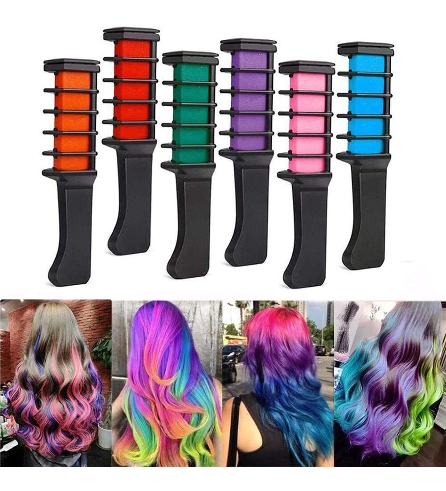 Hair Chalk for Kids Girls Temporary Bright Hair Color Dye for Kids Gifts for Girls Age 6 7 8 9 10-12+Colour Hairspray for Birthday Children's Day Halloween Christmas Party Cosplay DIY - Buy Online on GoSupps.com