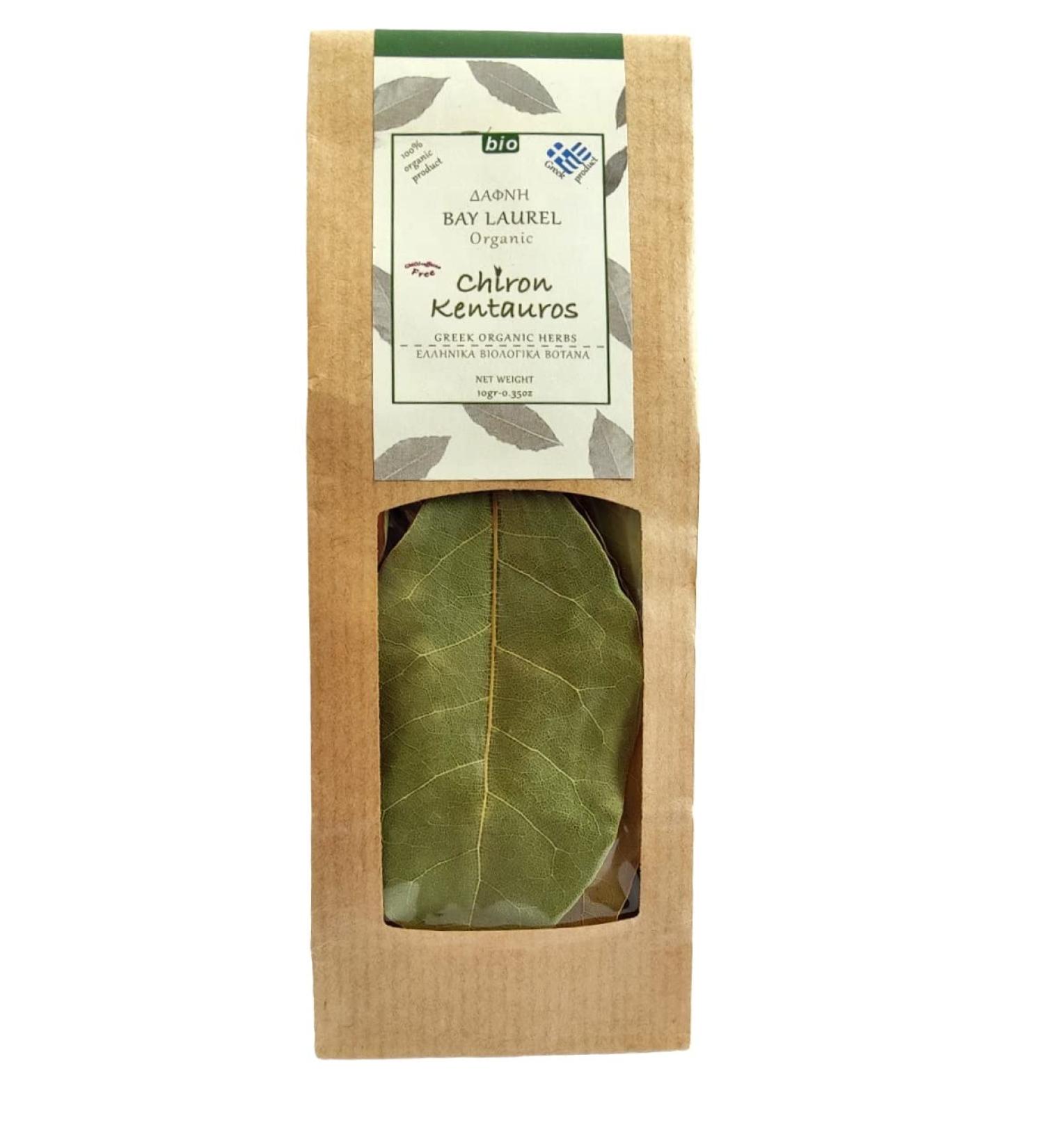 Greek Organic Bio Bay Laurel Leaves from Mount Pelion - 10g (0.35oz) | GMO/Caffeine Free - Buy Online on GoSupps.com