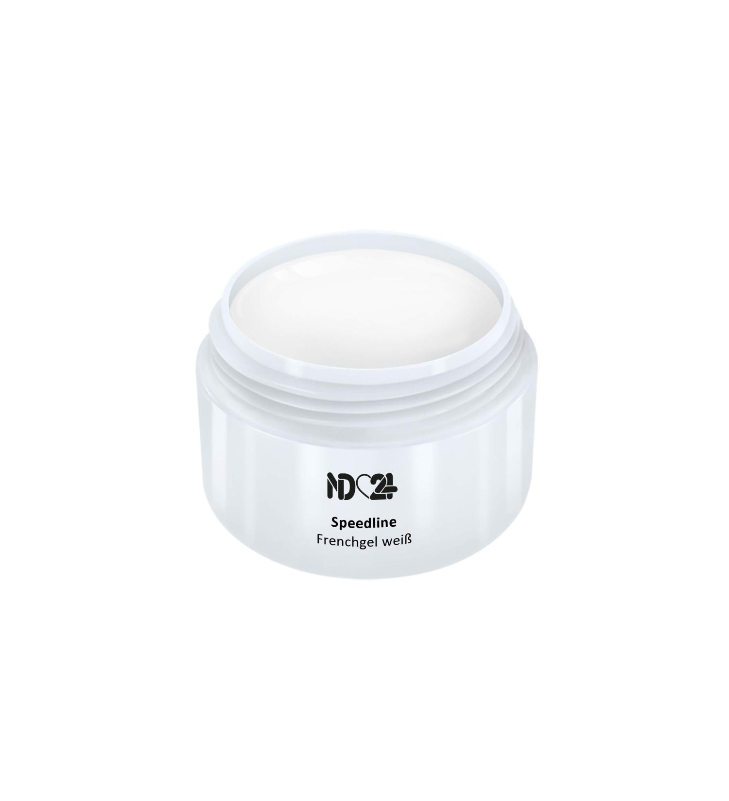 Speedline Frenchgel White Finish Glossy Gel - 5ml Fast-Curing LED/UV Gel - Made in Germany - International Shipping Available - Buy Online on GoSupps.com