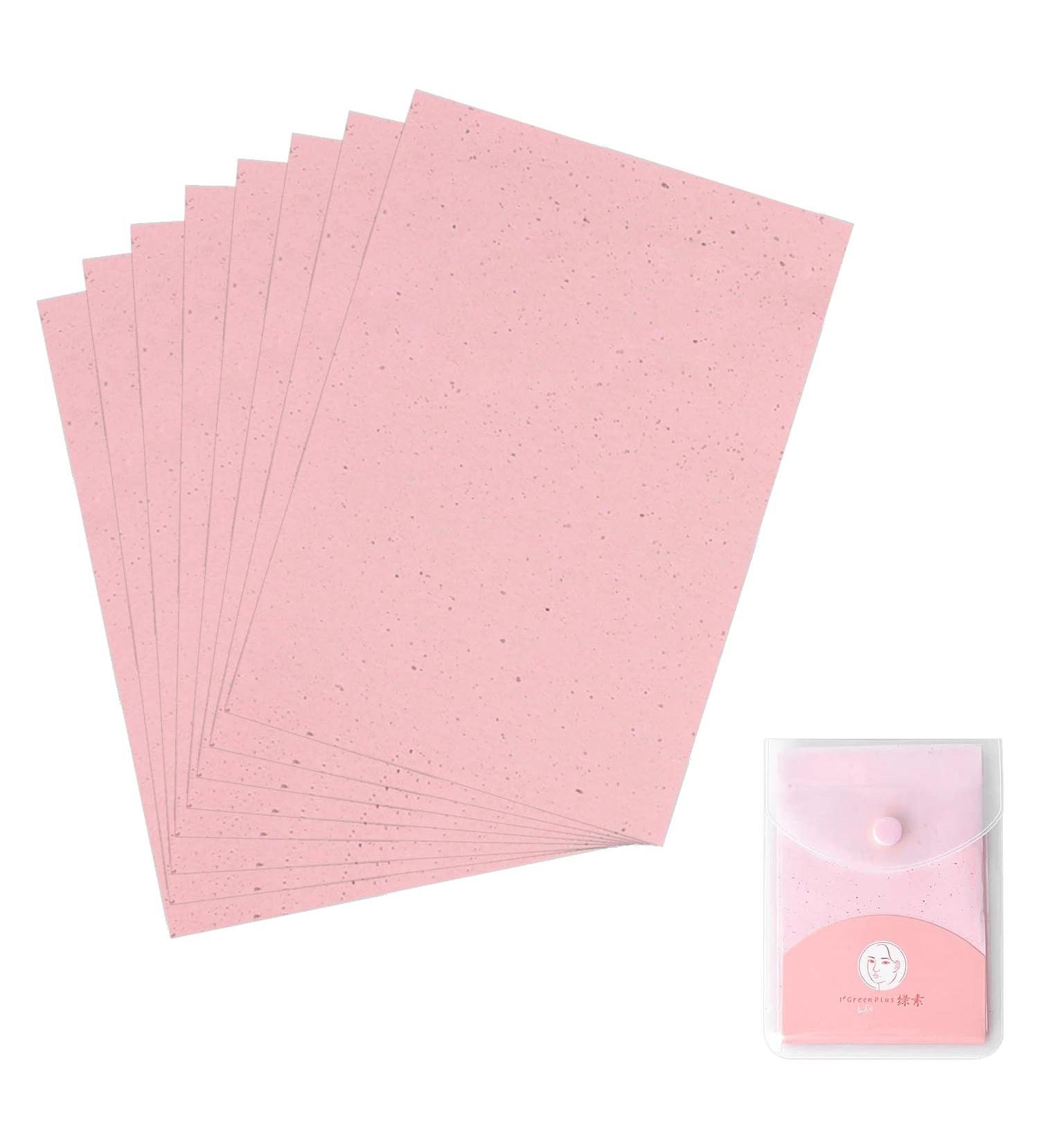 Rumyve Bamboo Oil Blotting Paper Mask - 160 Sheets (Pink Rose) | Facial Skin Care & Makeup Oil Control - Buy Online on GoSupps.com
