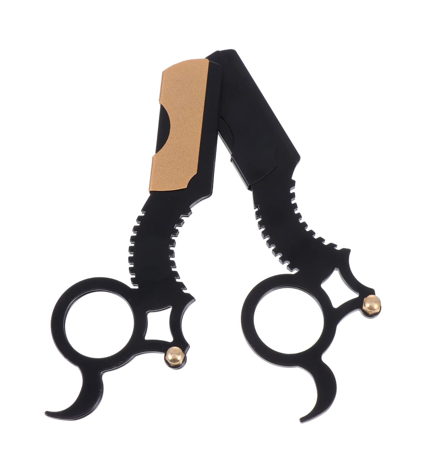 Stainless Steel Healeved 2-in-1 Shaver Holder & Razor for Men | Manual Bear Razing Hairdresser Tools - Buy Online on GoSupps.com