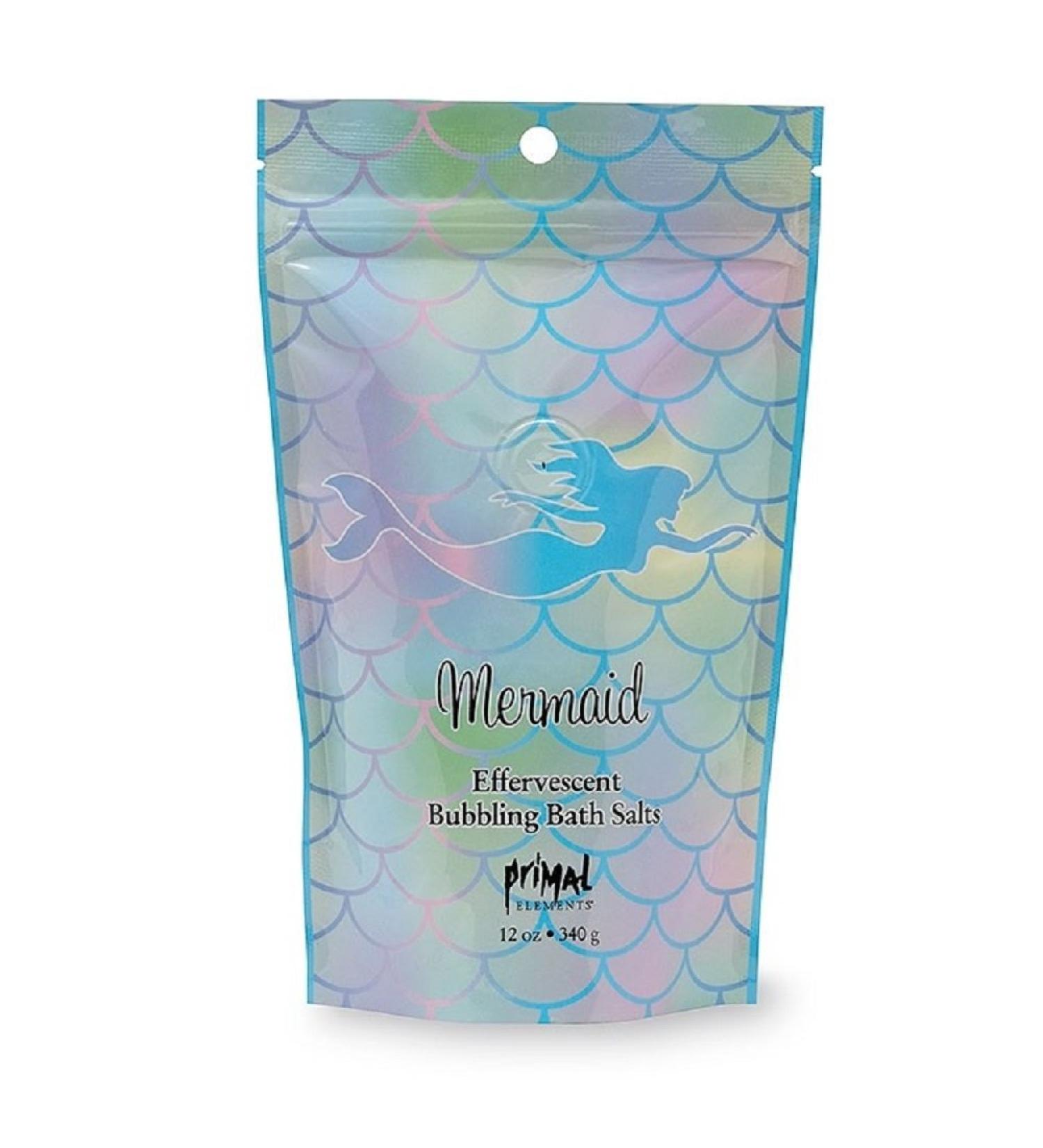 Primal Elements Mermaid Bubbling Bath Salts  12 Ounce