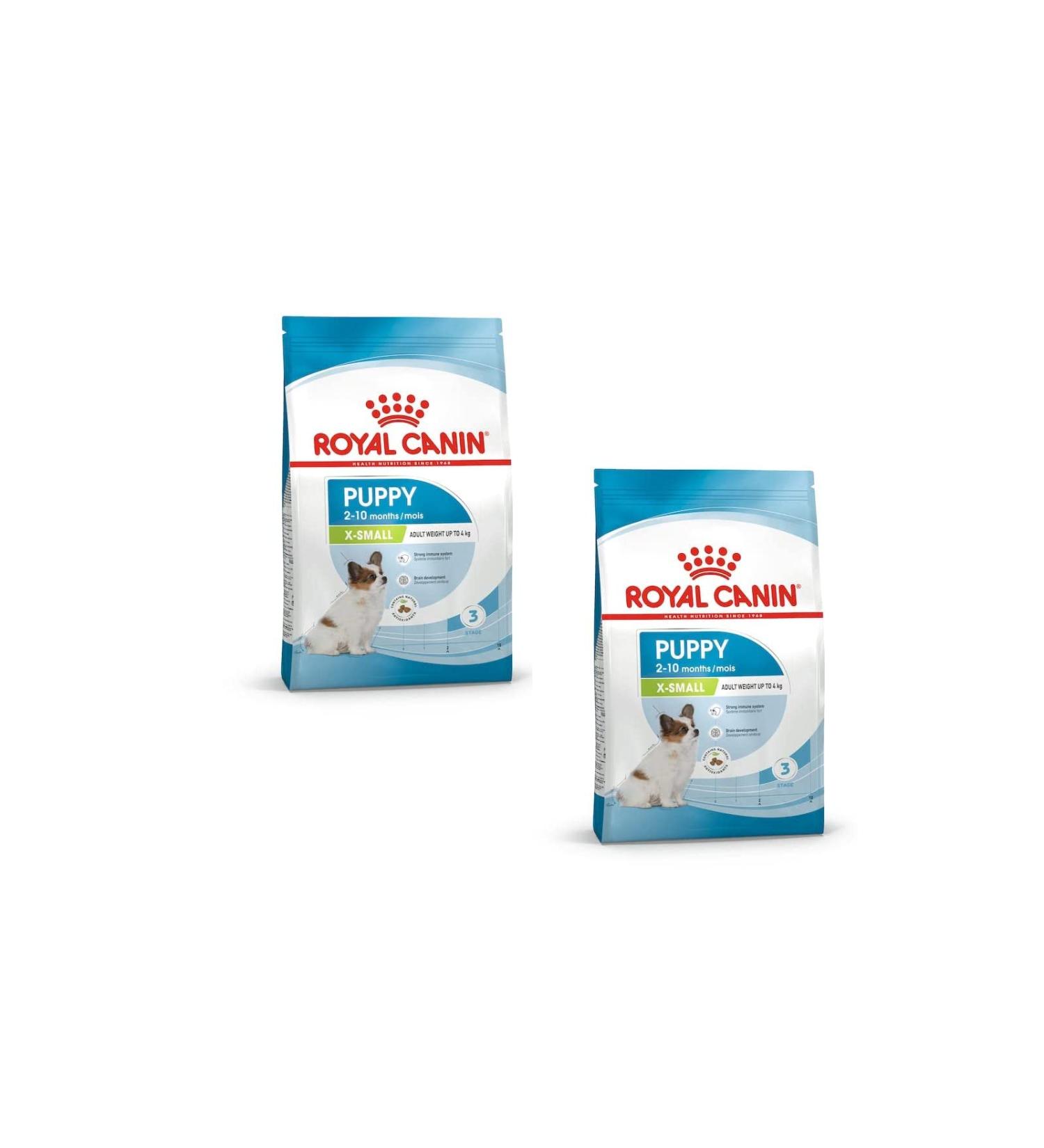 Royal Canin X-SMALL Puppy | Double Pack | 2 x 500g | Dry food for puppies of very small breeds | May contribute to normal immune system function | With Omega-3 - Buy Online on GoSupps.com