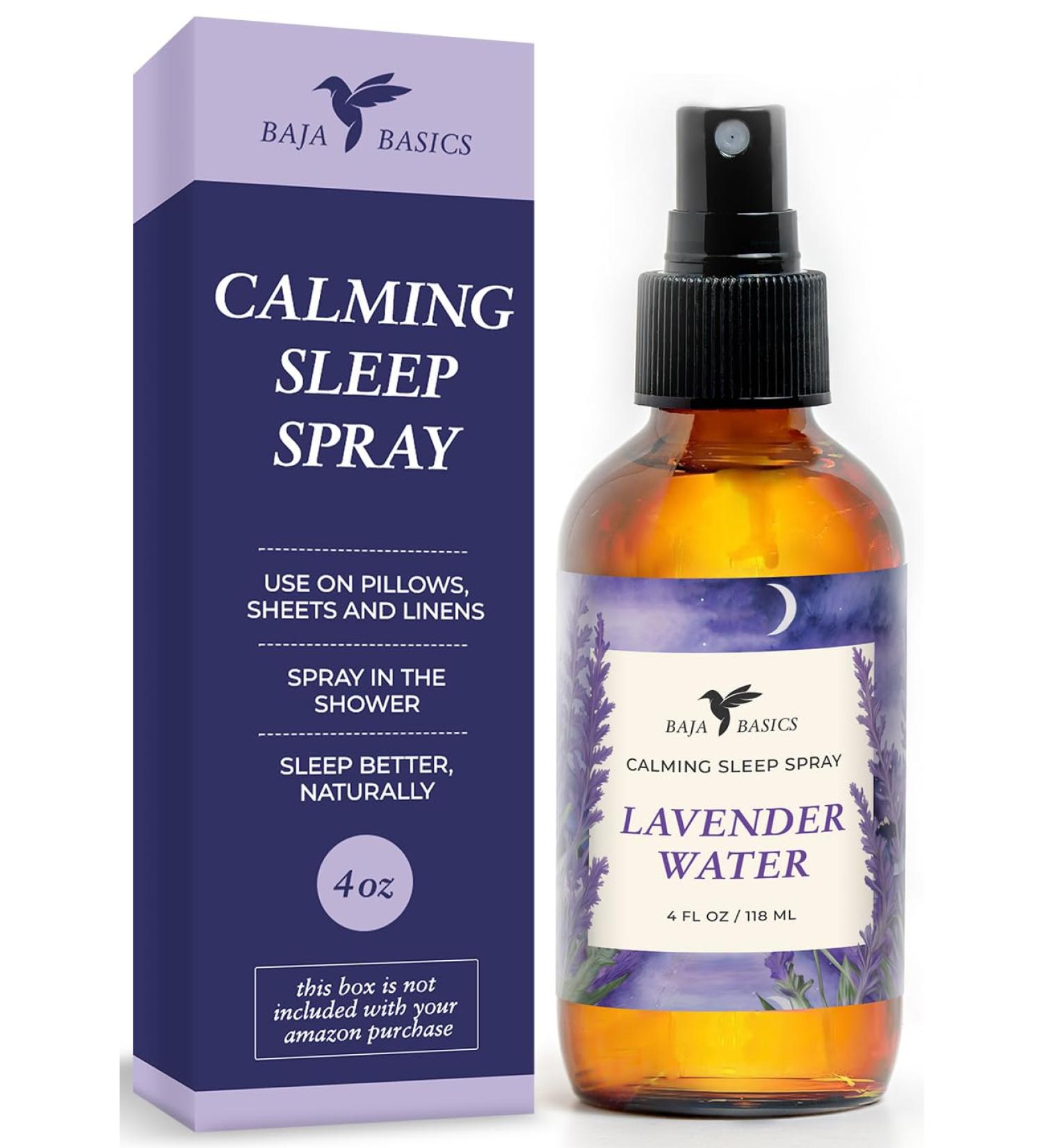 Lavender Spray for Sleep Soothing Pillow Mist for Deep Relaxation Stress Relief and Restful Nights Calming Aromatherapy for Sleeping Lavender Linen Spray for Bedding 4 oz - Buy Online on GoSupps.com