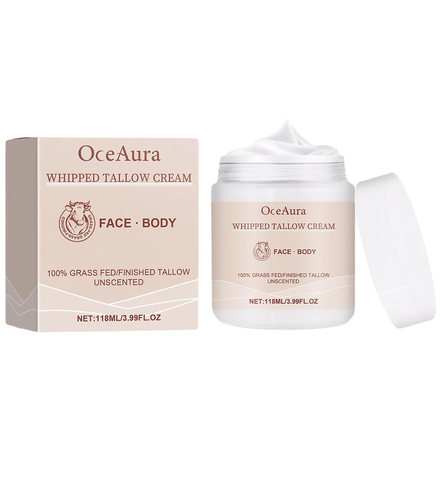 Beef Tallow Cream for Face and Body Skin Care Tallow and Honey Balm Lotion Natural Tallow Moisturizing Cream Beef Tallow Skin Care for Sensitive Skin (118 ml) - Buy Online on GoSupps.com