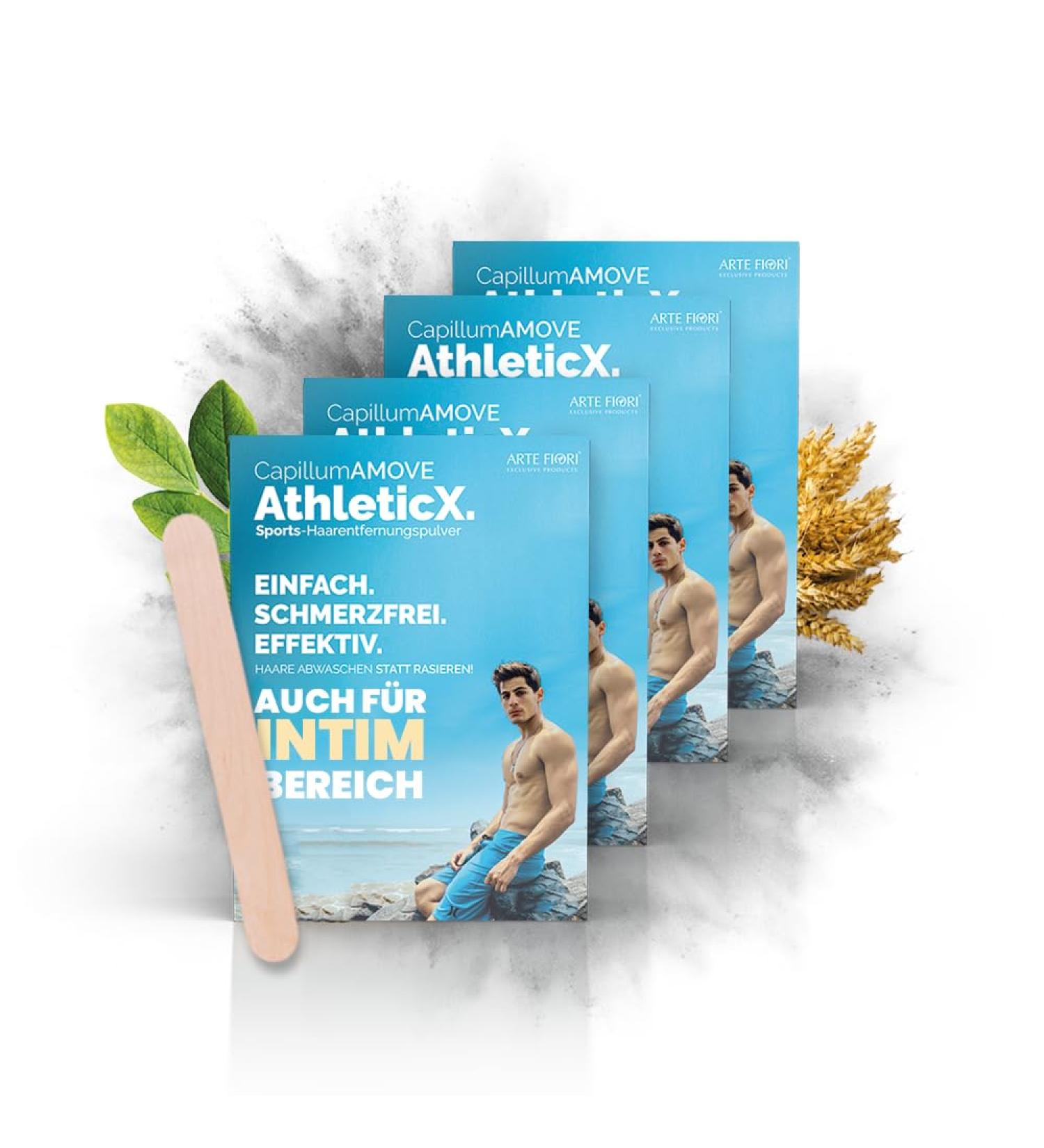 1200g Depilatory Cream for Intimate Areas - Capillum Amove Athleticx | Gentle Plant-Based Formula for Men & Women | Pain-Free Hair Removal (300g 4 Pack) - Buy Online on GoSupps.com