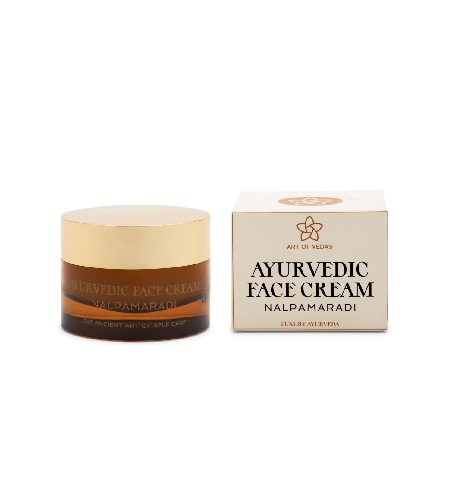 Art of Vedas Ayurvedic Face Cream - 50g Effective for Acne Eczema Dark Spots Pigmentation and Anti-Ageing - Enriched with Ayurvedic Herbs and Oils for Natural Skincare and Radiant Skin