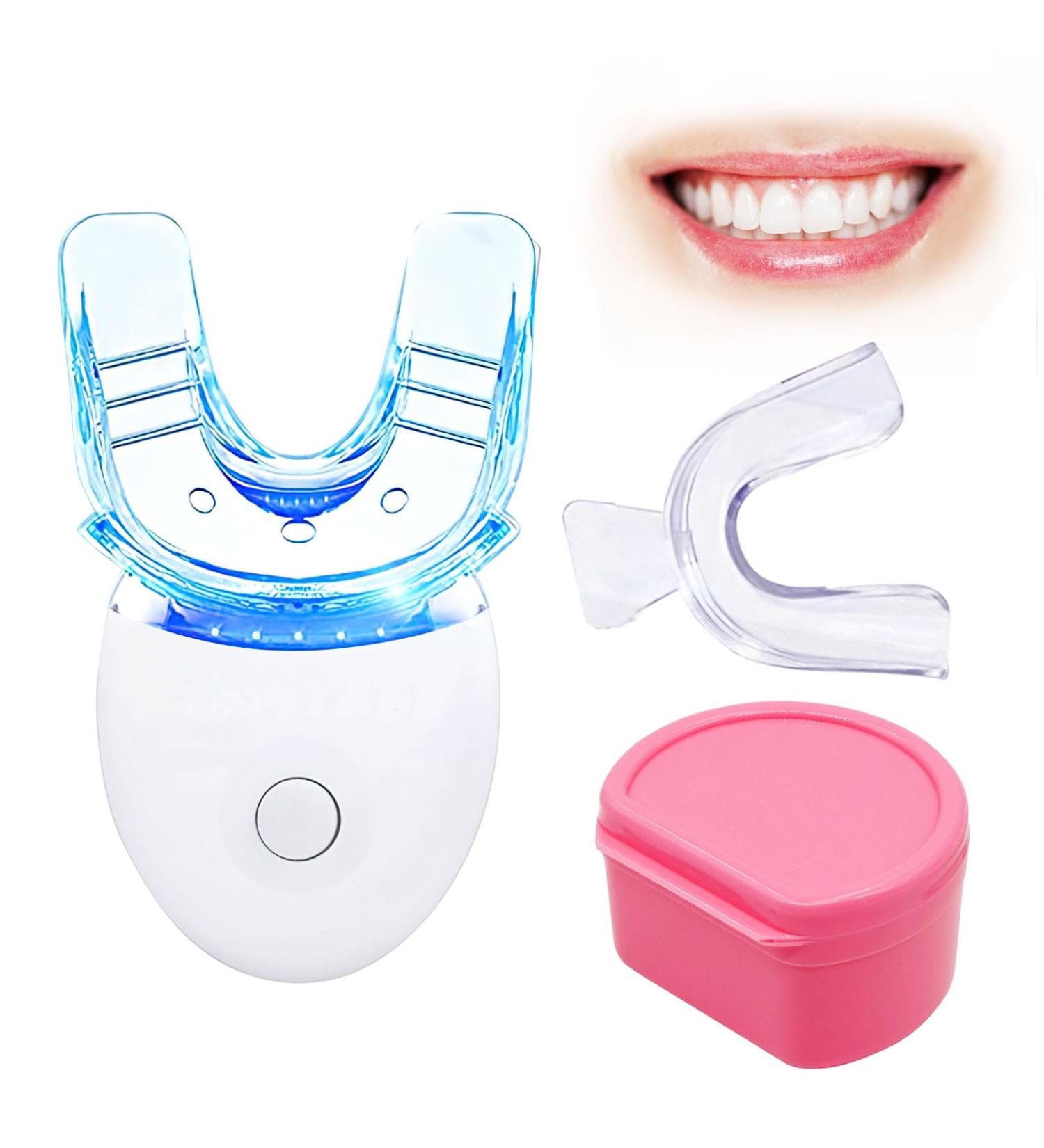 Teeth Whitening Accelerator Light - 5 LED Wireless Whitening Kit with Mouth Tray & Case | Brilliant White Smiles - Buy Online on GoSupps.com