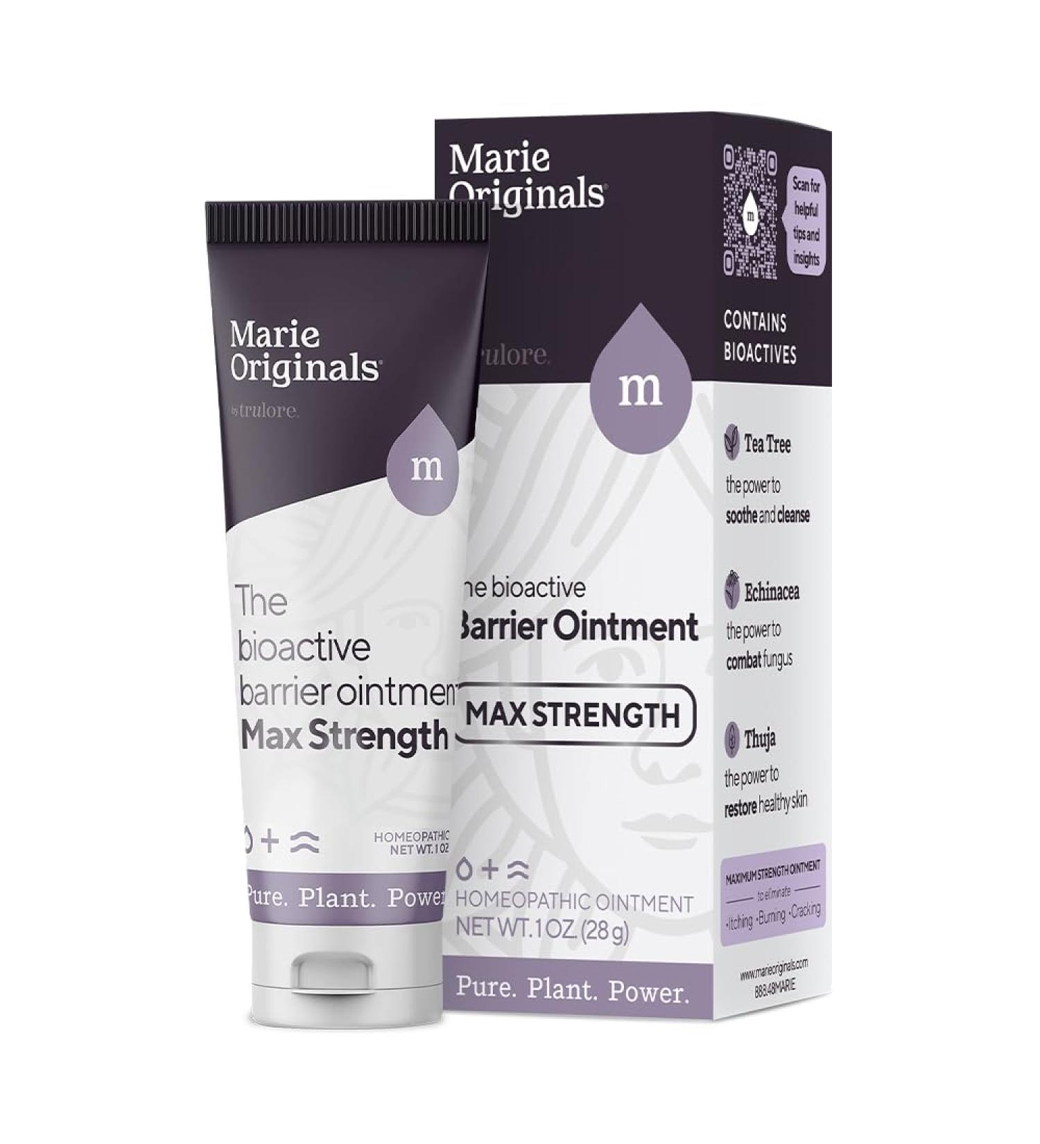 Marie Originals Bioactive Barrier Ointment | Plant-Powered Jock Itch Ringworm & Fungus Relief | Fast Recovery Solution - 1oz - Buy Online on GoSupps.com