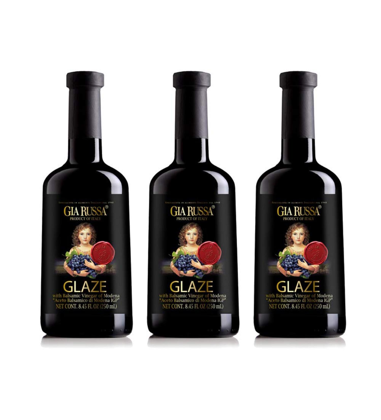 Gia Russa Balsamic Glaze 8.5 oz (3 Pack) - Premium Quality Balsamic Reduction - Buy Online on GoSupps.com