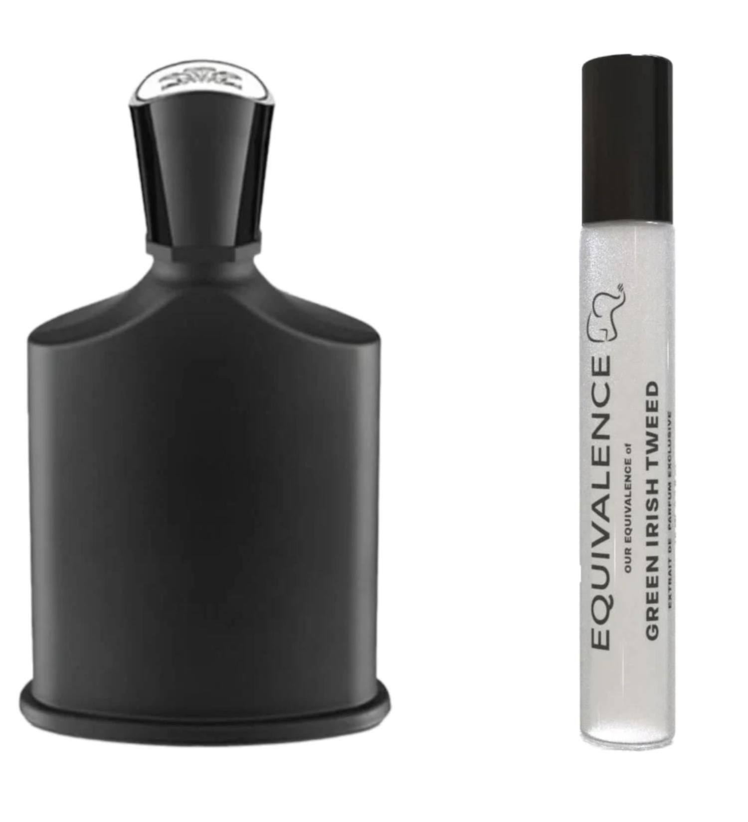 Equivalence of Green Irish Tweed Extrait de Parfum (0.3 fl oz) - Long Lasting 12-14 Hours Perfume Oil Concentrated Spray for Men Women All Skin Types - 99% Same Fragrance(Large bottle not included)