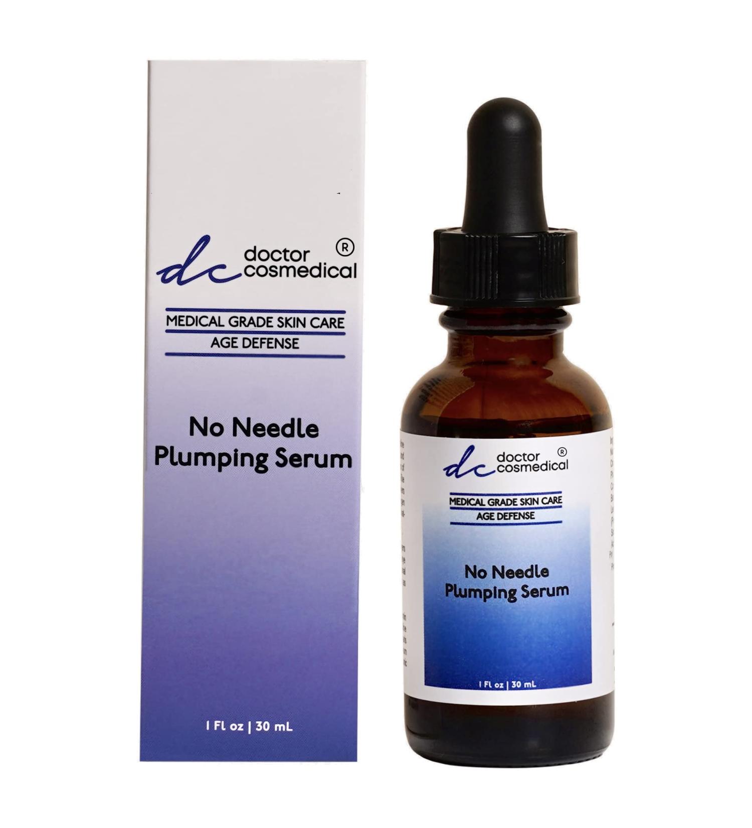 No Needle Plumping Serum - Hyaluronic Acid Anti-Aging Face Serum for Fine Lines & Wrinkles | Niacinamide 1 FL Oz - Professional Grade Skincare - Buy Online on GoSupps.com