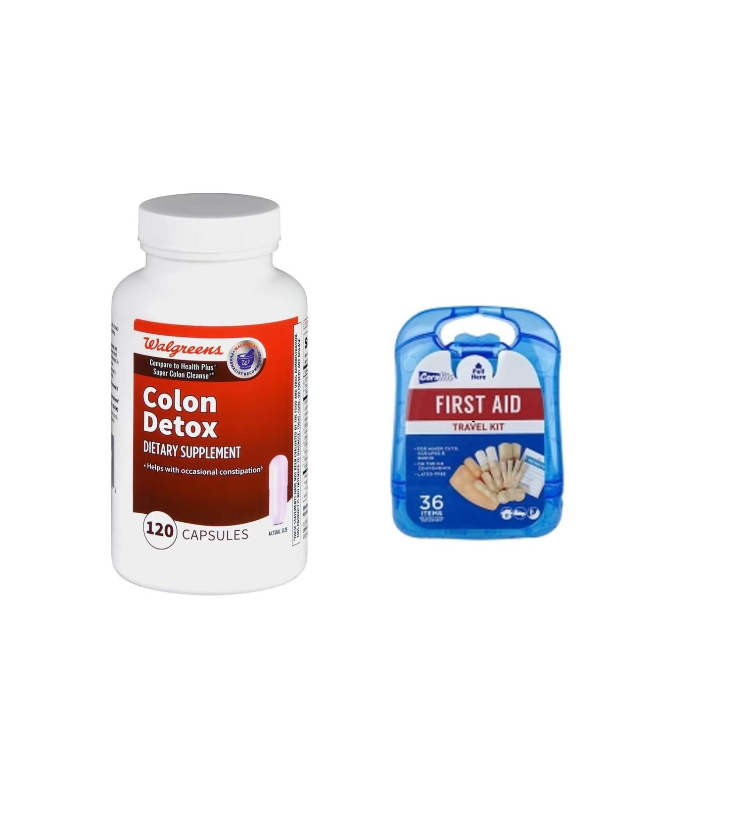 Walgreens Colon Detox Capsules 120.0 EA with Free First aid kit
