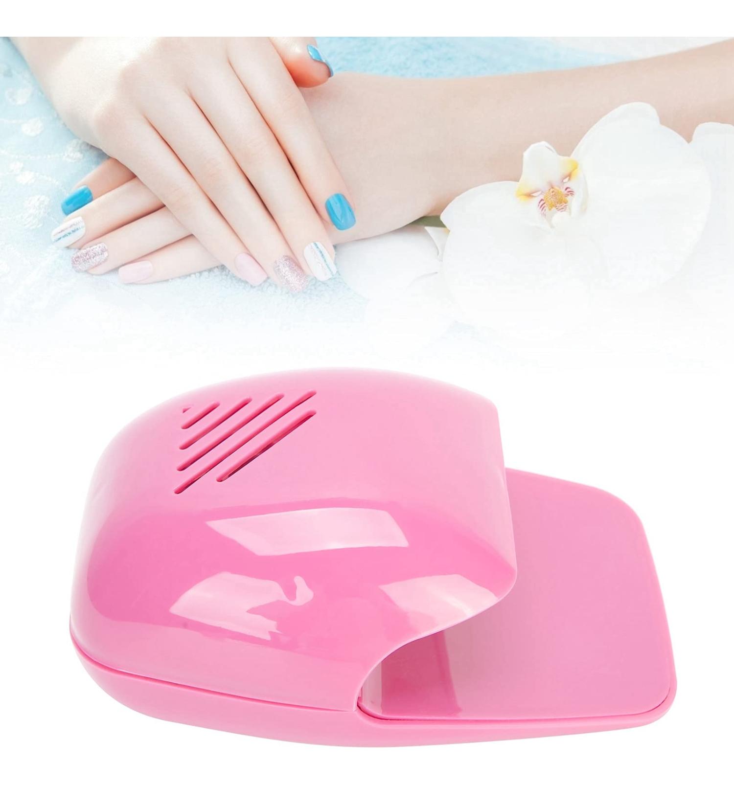 Portable Nail Dryer | Cooling Fan Nail Polish Quick Dryer - Pink | For Household and Salon - Buy Online on GoSupps.com